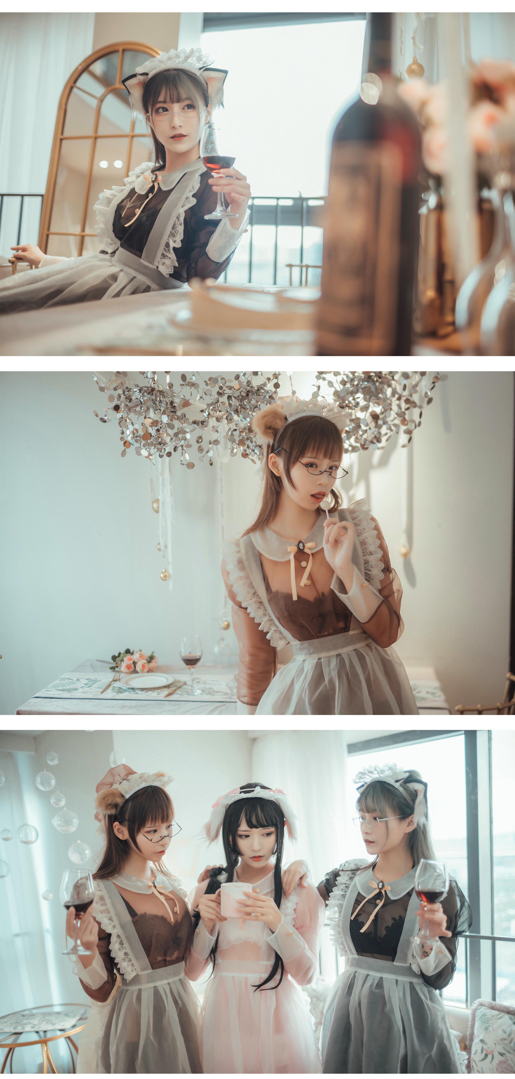 [喵糖映画] VOL.146 三人女仆[33P／430M]_第1集