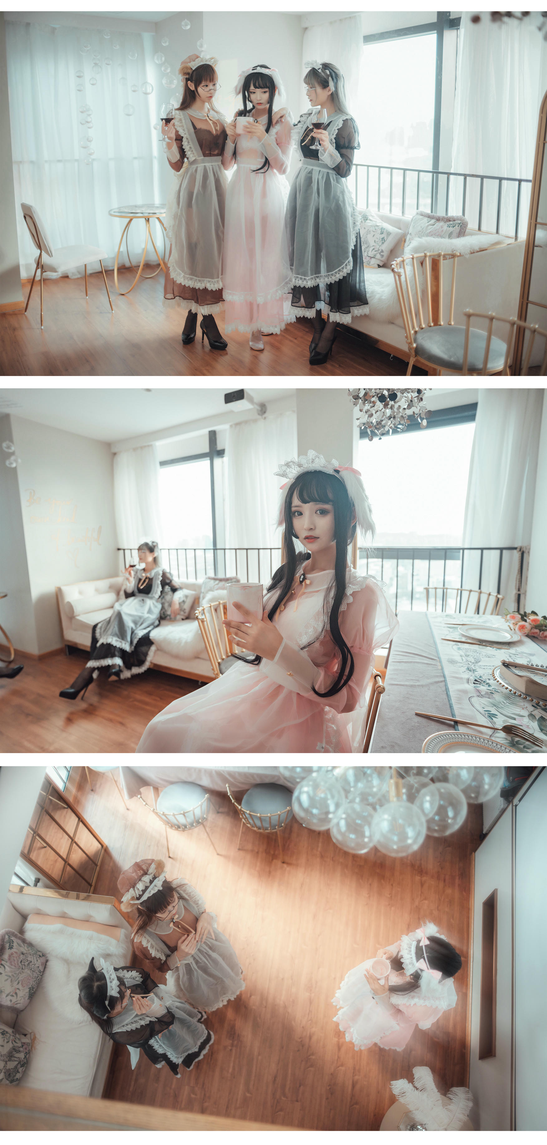 [喵糖映画] VOL.146 三人女仆[33P／430M]_第1集