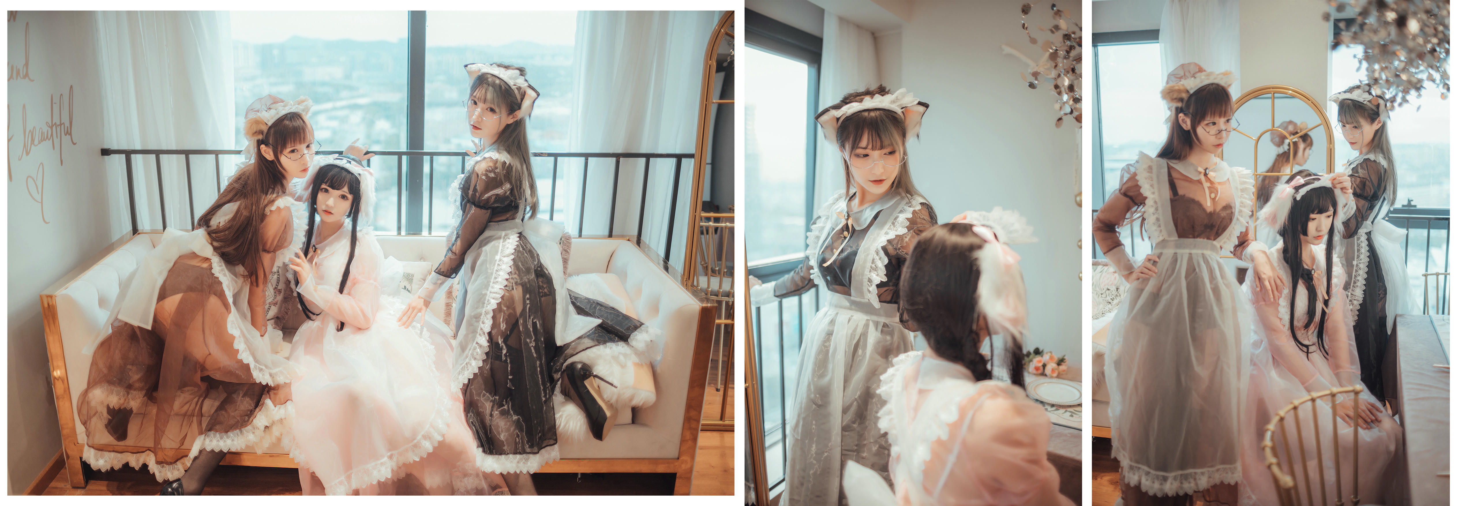 [喵糖映画] VOL.146 三人女仆[33P／430M]_第1集