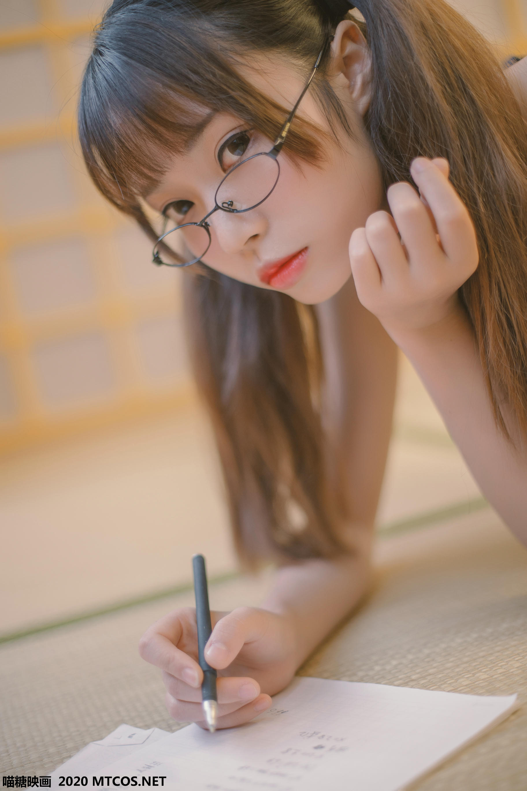 [喵糖映画] VOL.153 蓝白泳装[22P／181M]_第1集