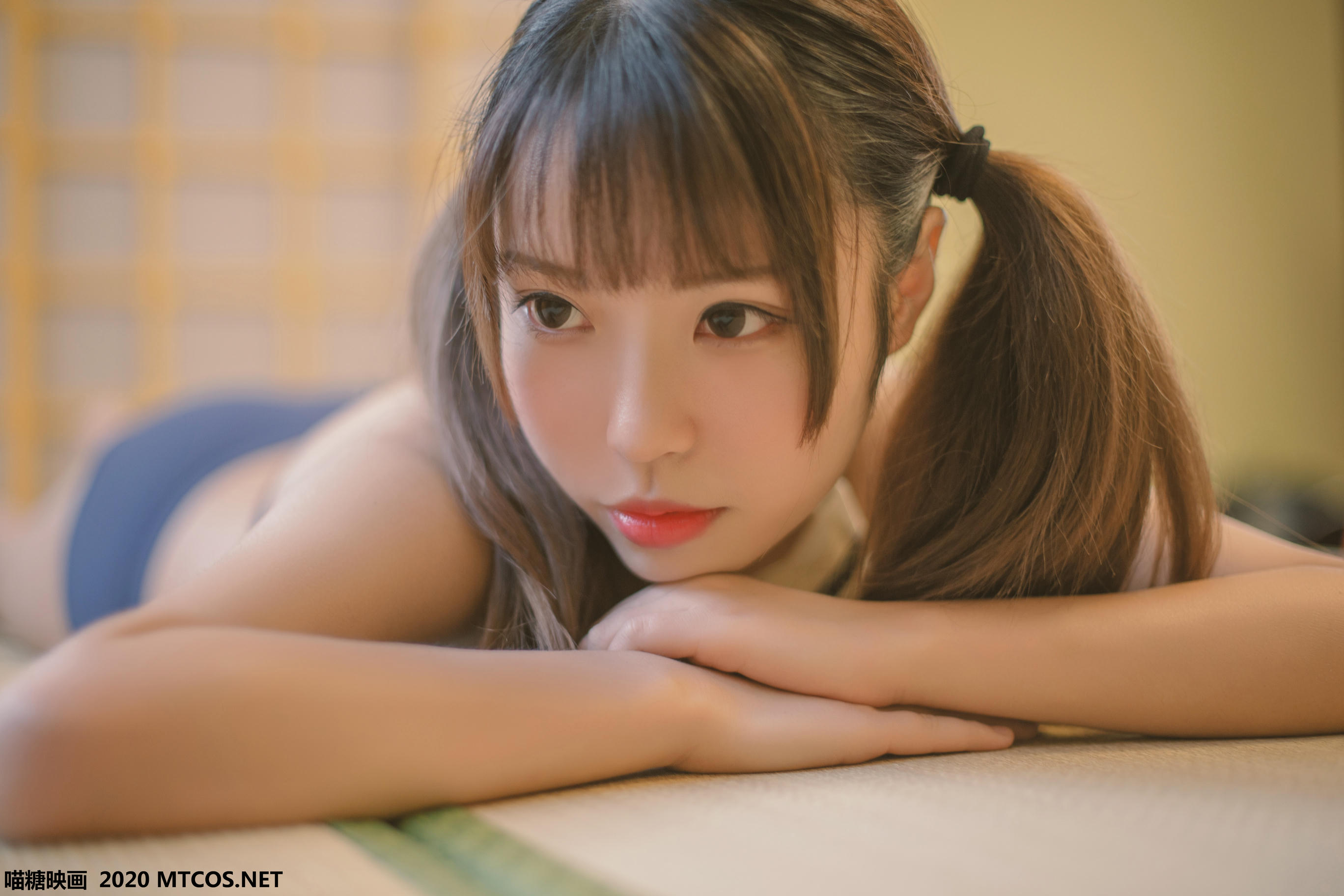 [喵糖映画] VOL.153 蓝白泳装[22P／181M]_第1集