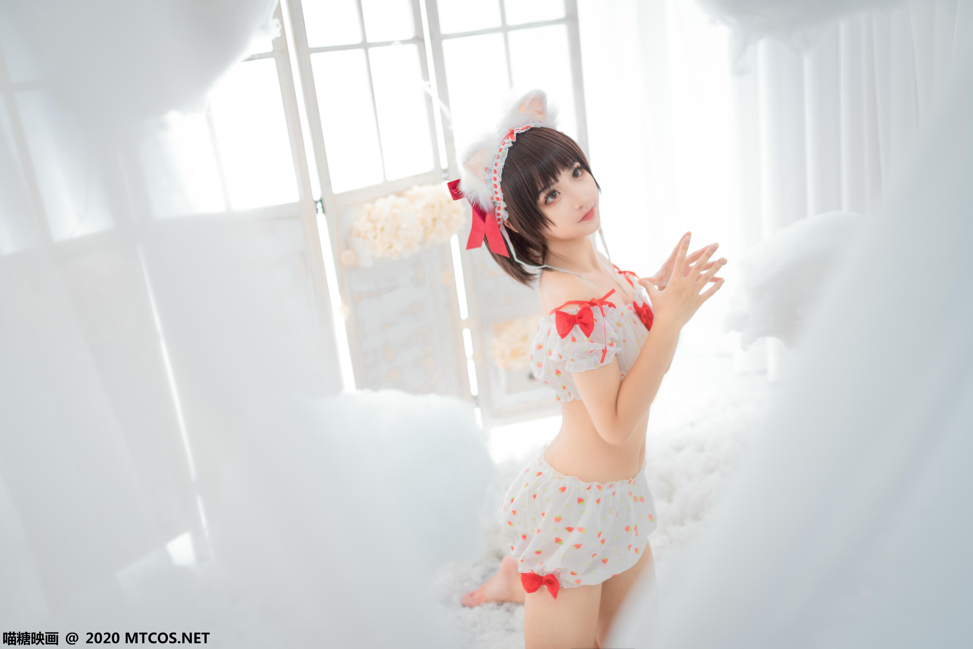 [喵糖映画] VOL.155 草莓印花小夜衣[45P／478M]_第1集