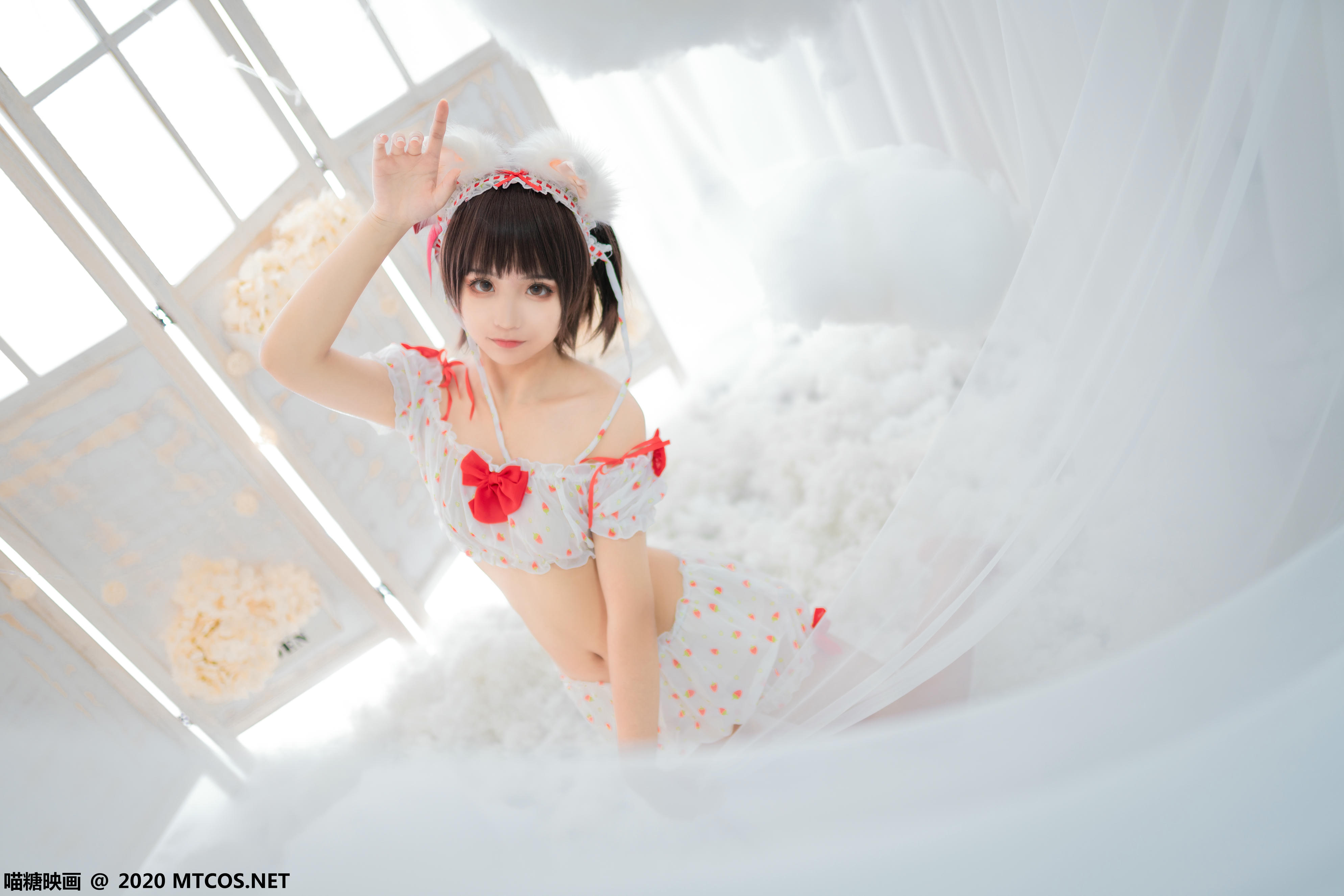 [喵糖映画] VOL.155 草莓印花小夜衣[45P／478M]_第1集