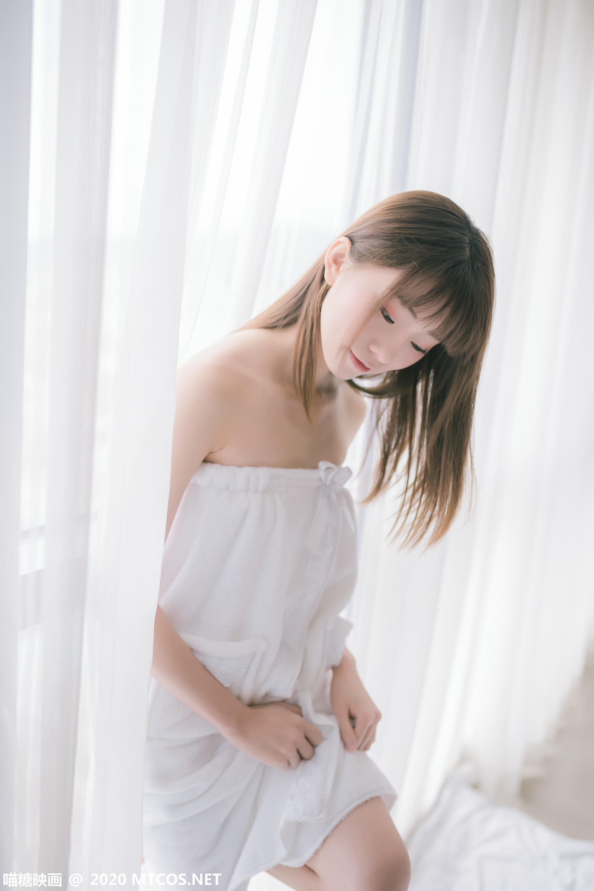 [喵糖映画] VOL.158 纯白浴巾[44P／289M]_第2集