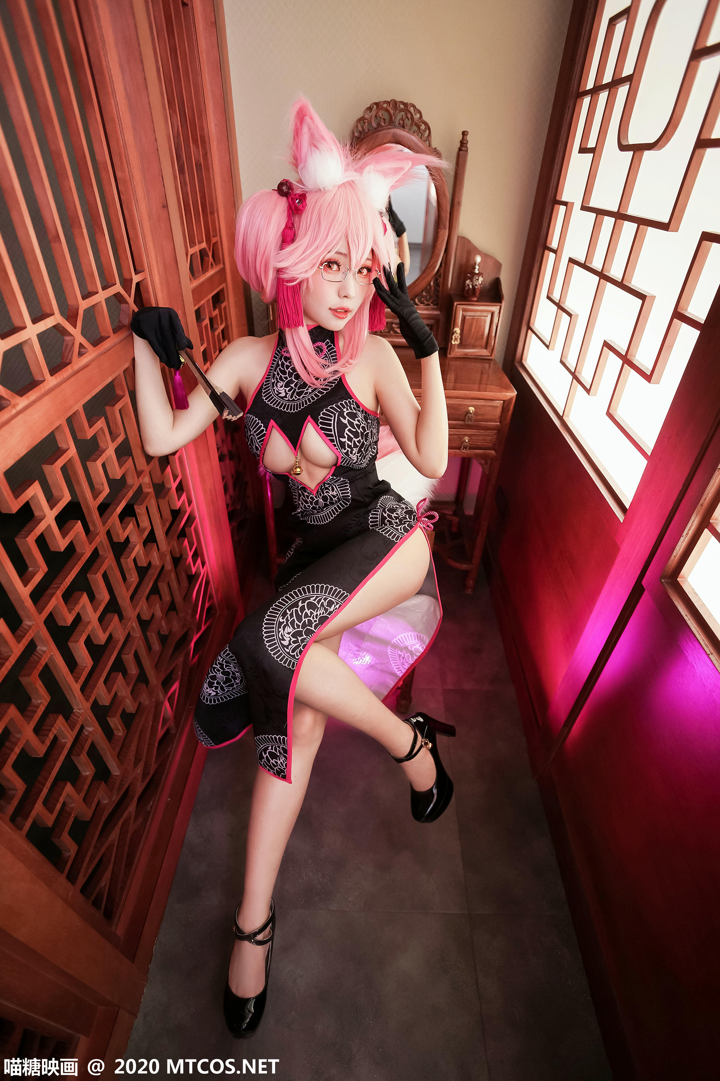 [喵糖映画] HML.024 玉藻狐旗袍[33P／558MB]_第1集