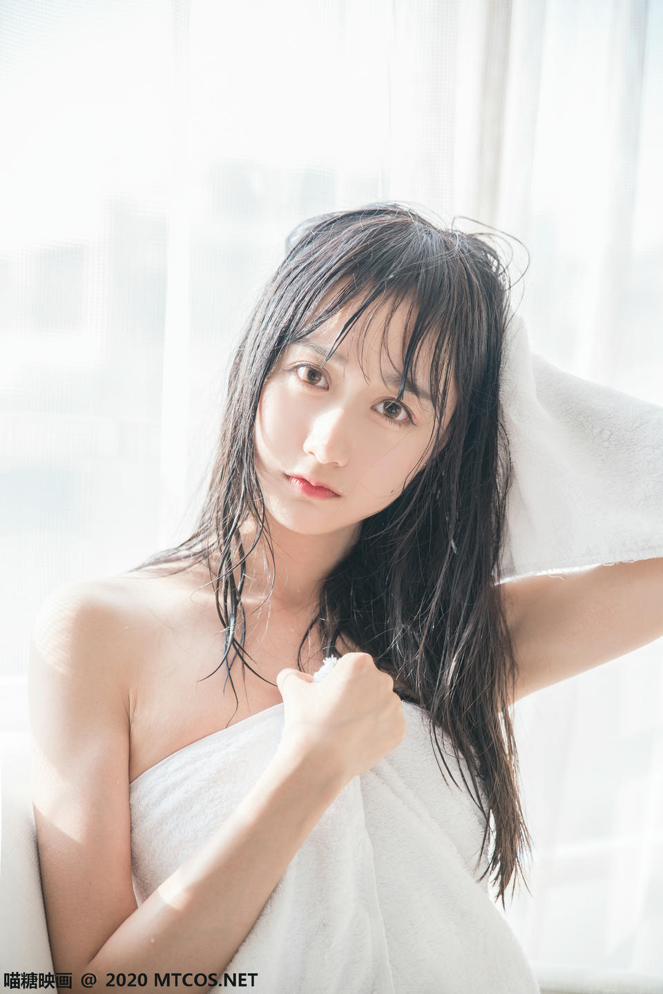 [喵糖映画] VOL.174 纯白浴巾[58P／161M]_第2集