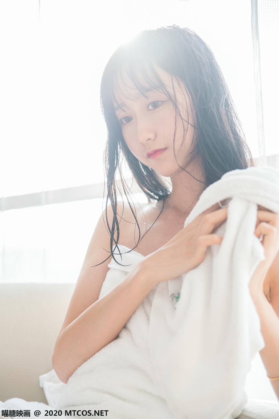 [喵糖映画] VOL.174 纯白浴巾[58P／161M]_第2集