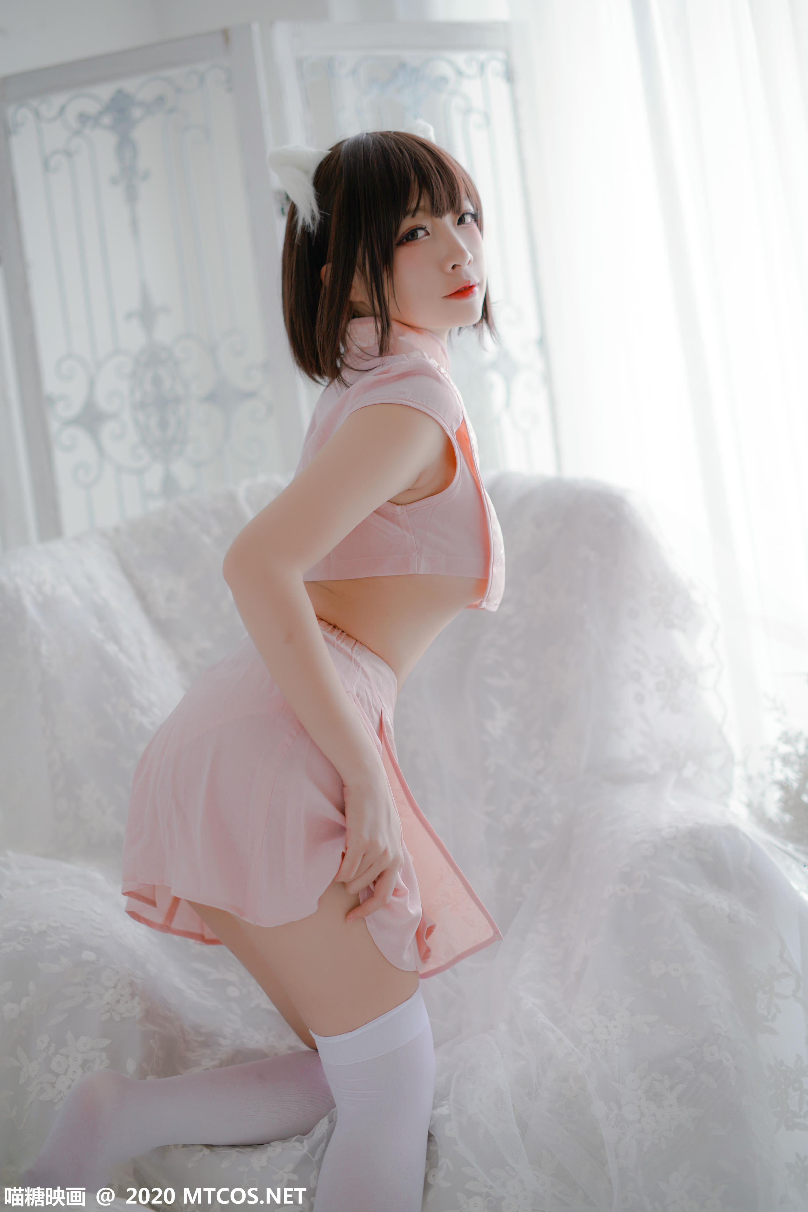 [喵糖映画] HML.026 粉系旗袍[21P／314MB]_第1集