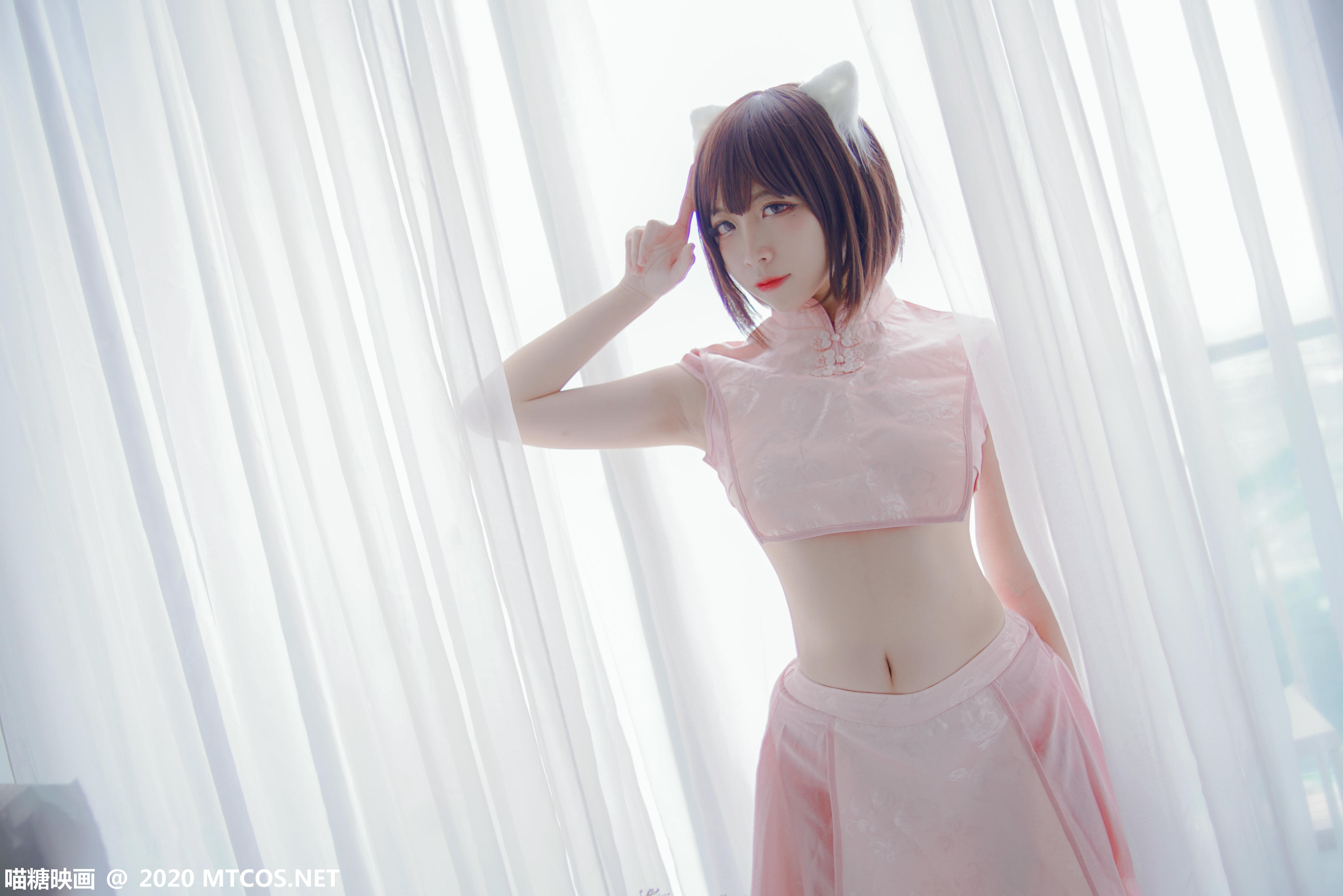 [喵糖映画] HML.026 粉系旗袍[21P／314MB]_第1集