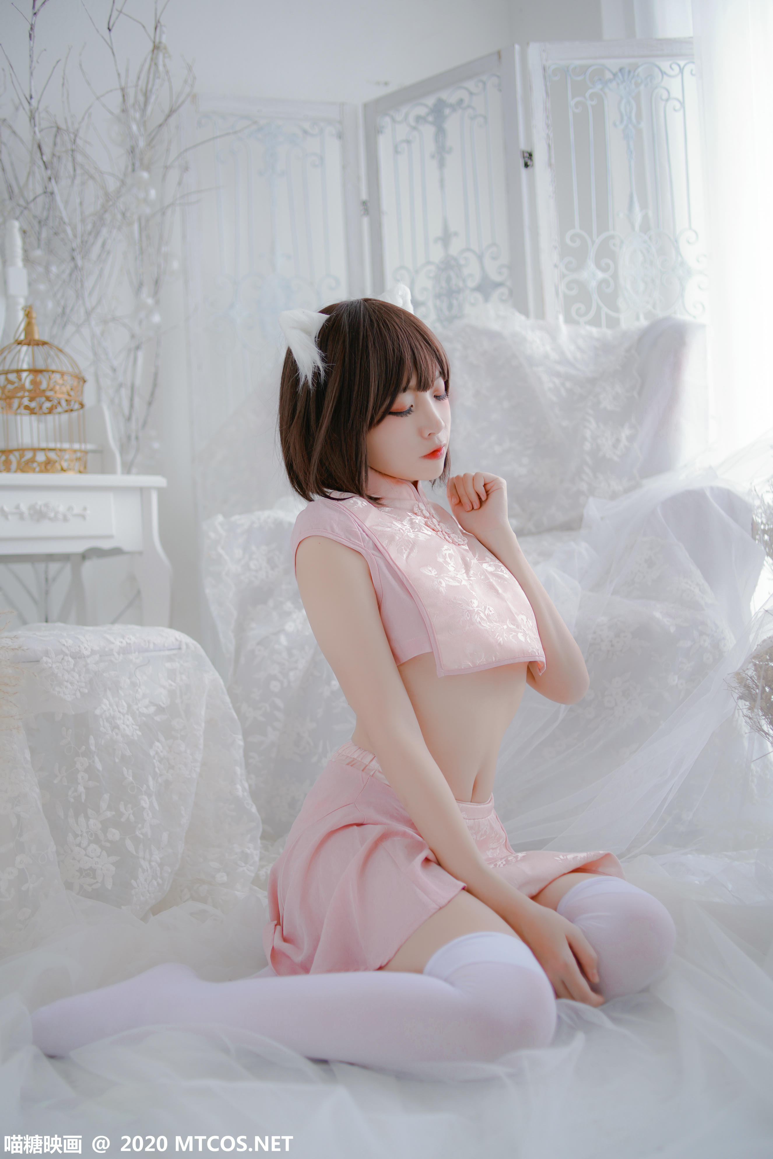 [喵糖映画] HML.026 粉系旗袍[21P／314MB]_第1集