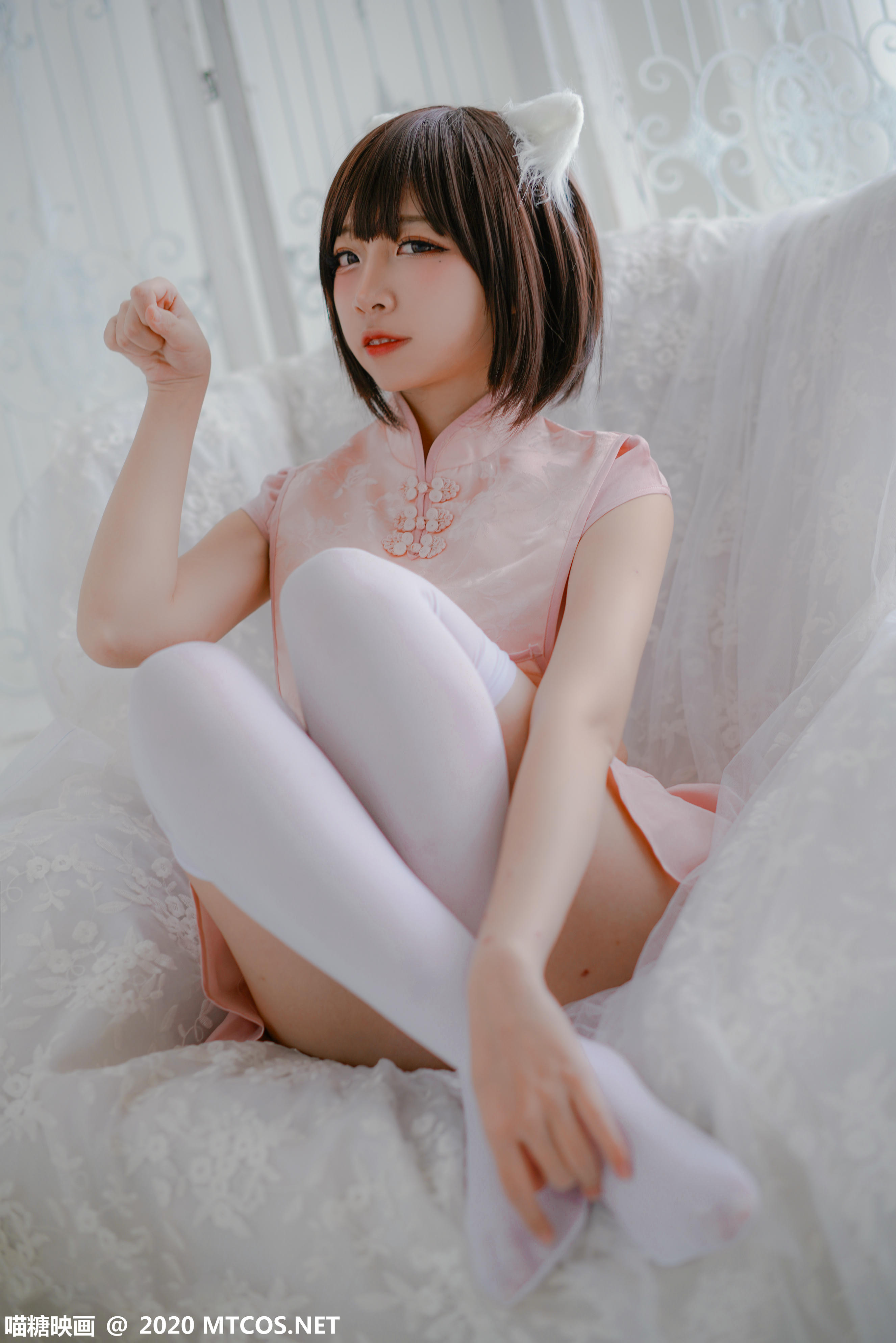 [喵糖映画] HML.026 粉系旗袍[21P／314MB]_第1集