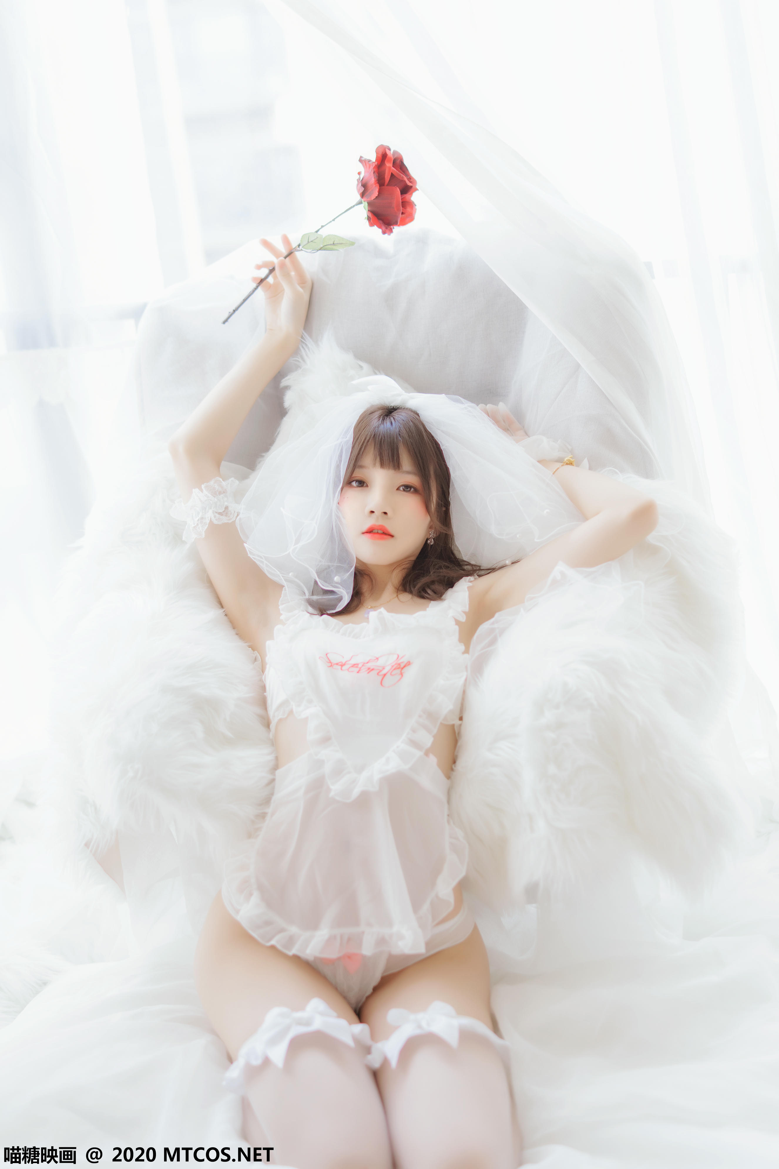 [喵糖映画] VOL.186 纯白轻纱[25P／440MB]_第1集