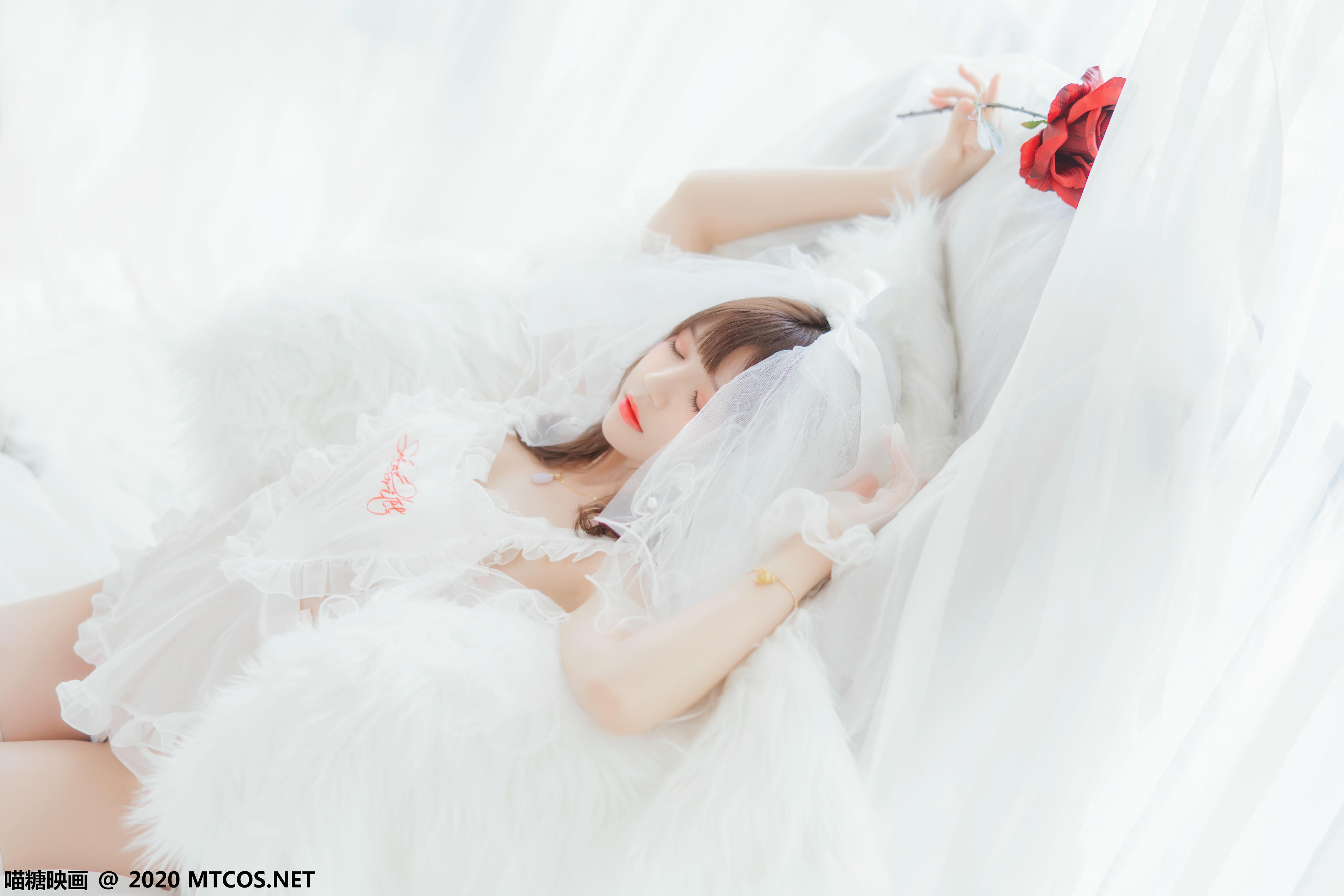 [喵糖映画] VOL.186 纯白轻纱[25P／440MB]_第1集