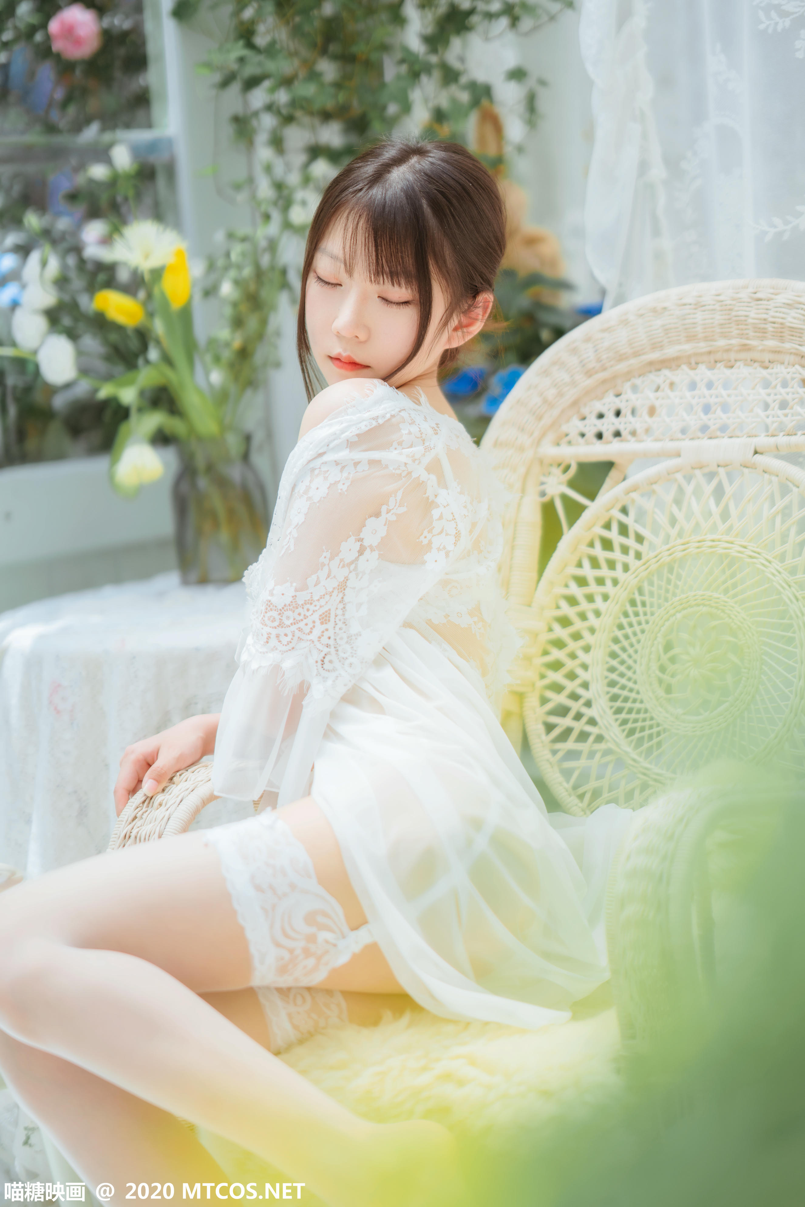 [喵糖映画] VOL.197 白裙轻纱[50P／1.13GB]_第2集