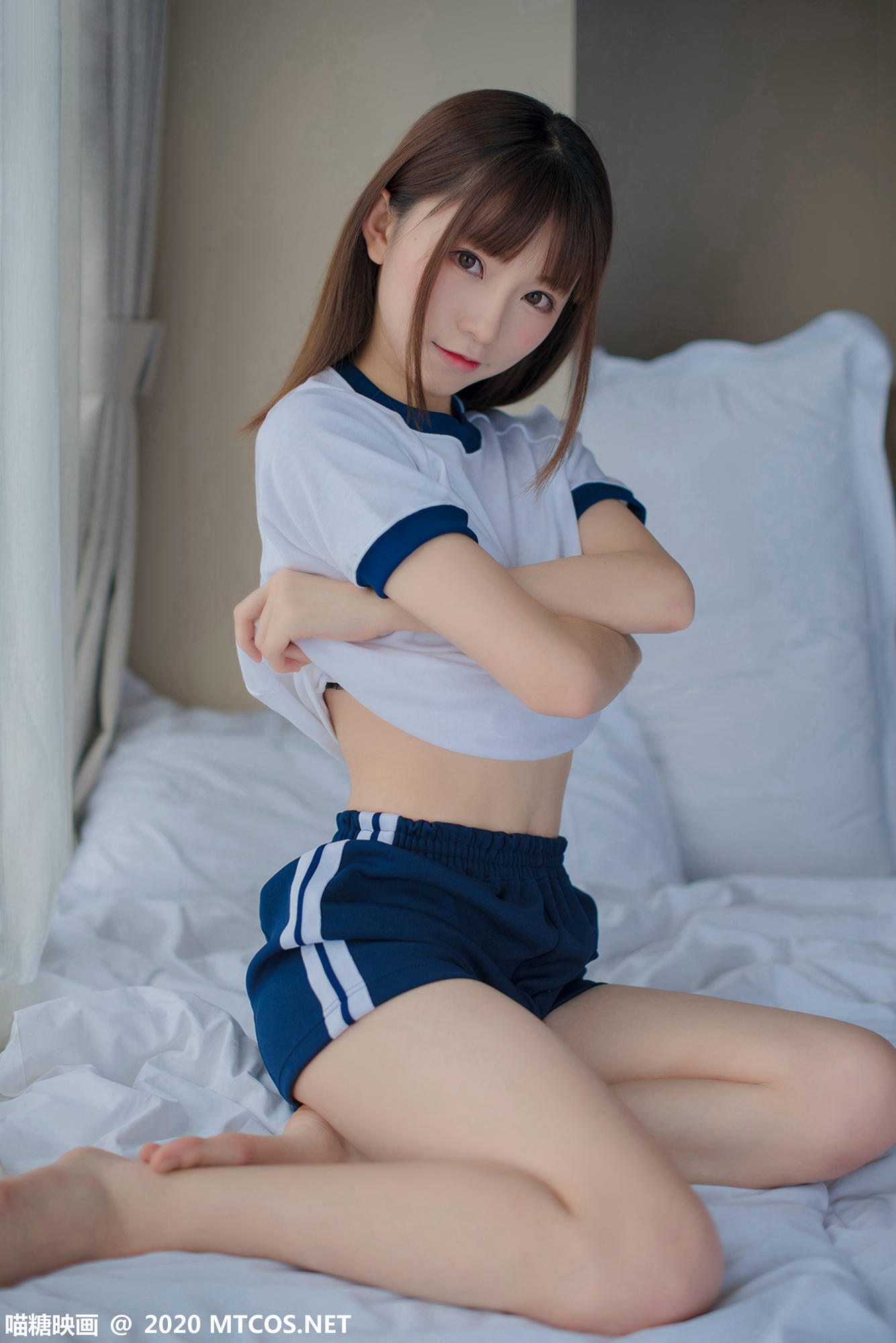 [喵糖映画] VOL.222 清凉体操服 清纯学妹[47P／257MB]_第2集