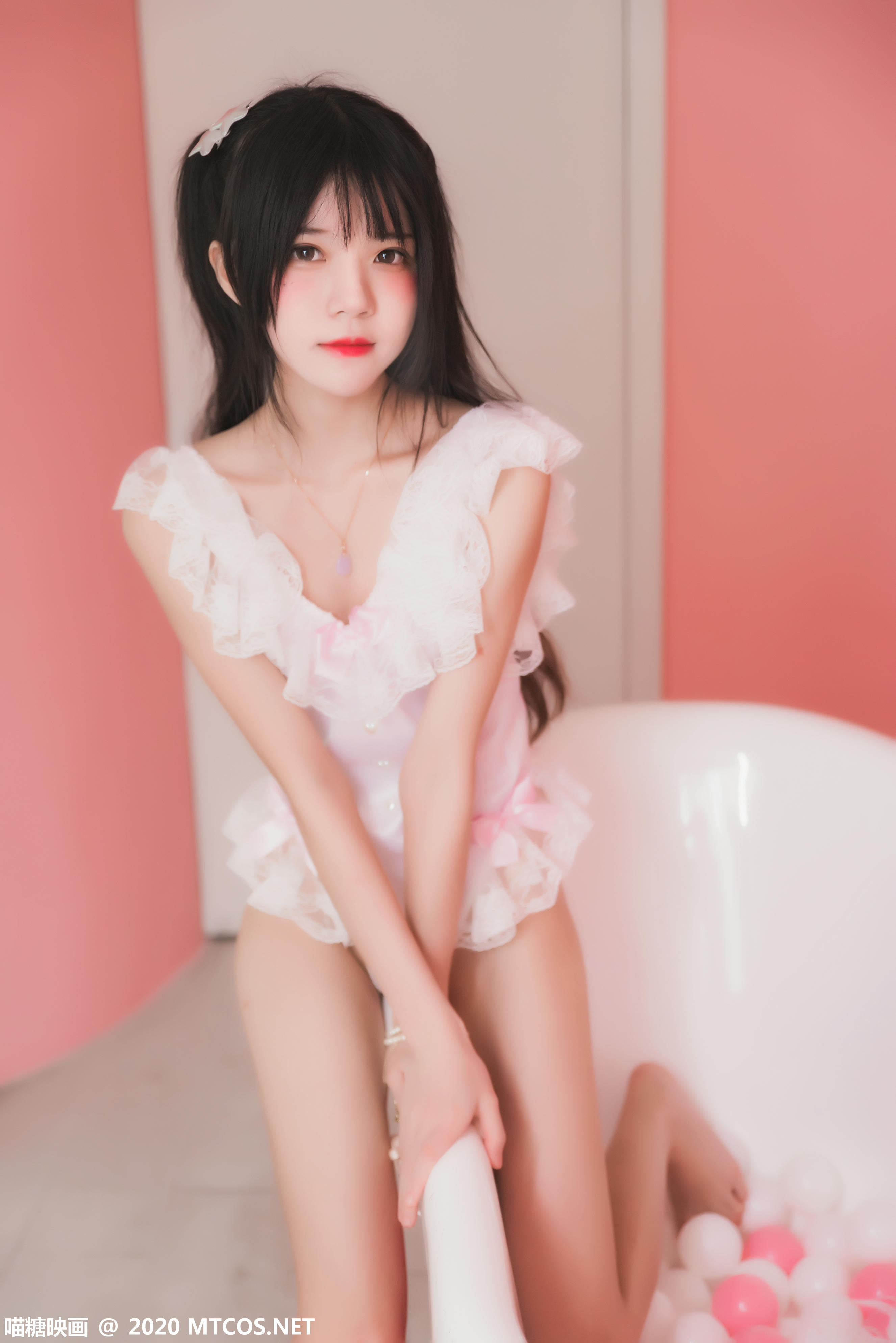 [喵糖映画] VOL.238 粉色浴缸[32P／595MB]_第1集
