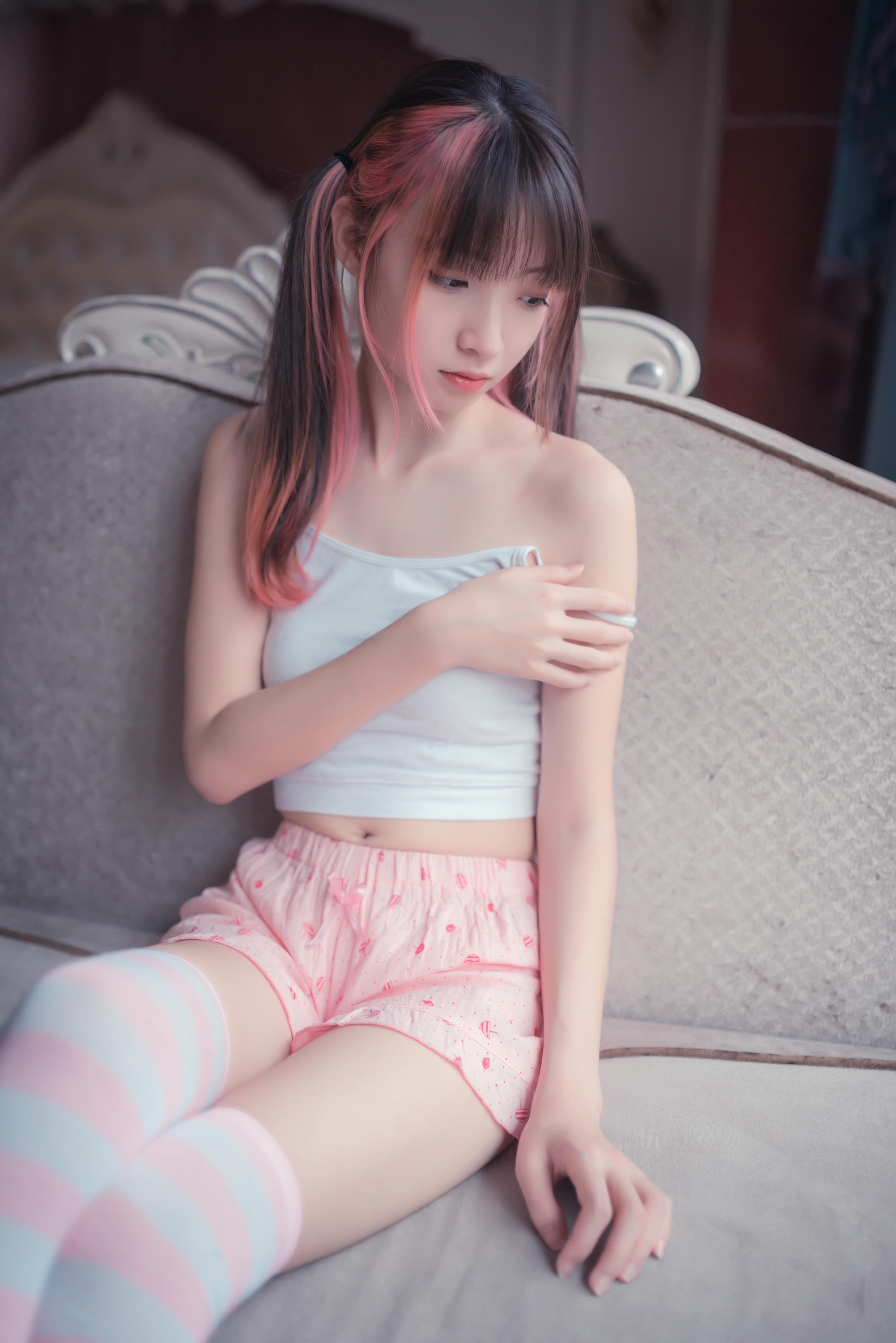 [喵糖映画] VOL.266 粉色夏日[50P／218MB]_第2集