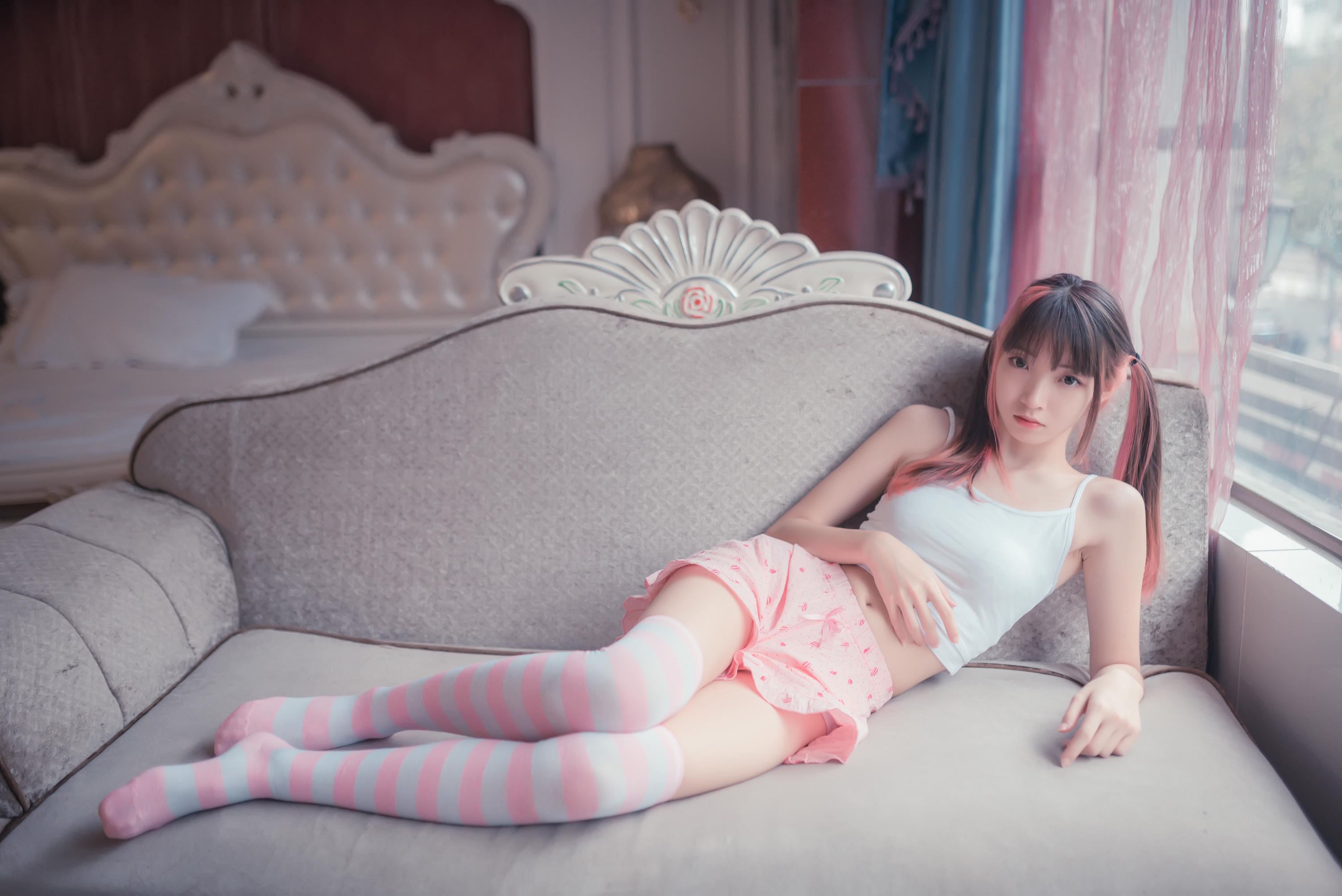 [喵糖映画] VOL.266 粉色夏日[50P／218MB]_第2集