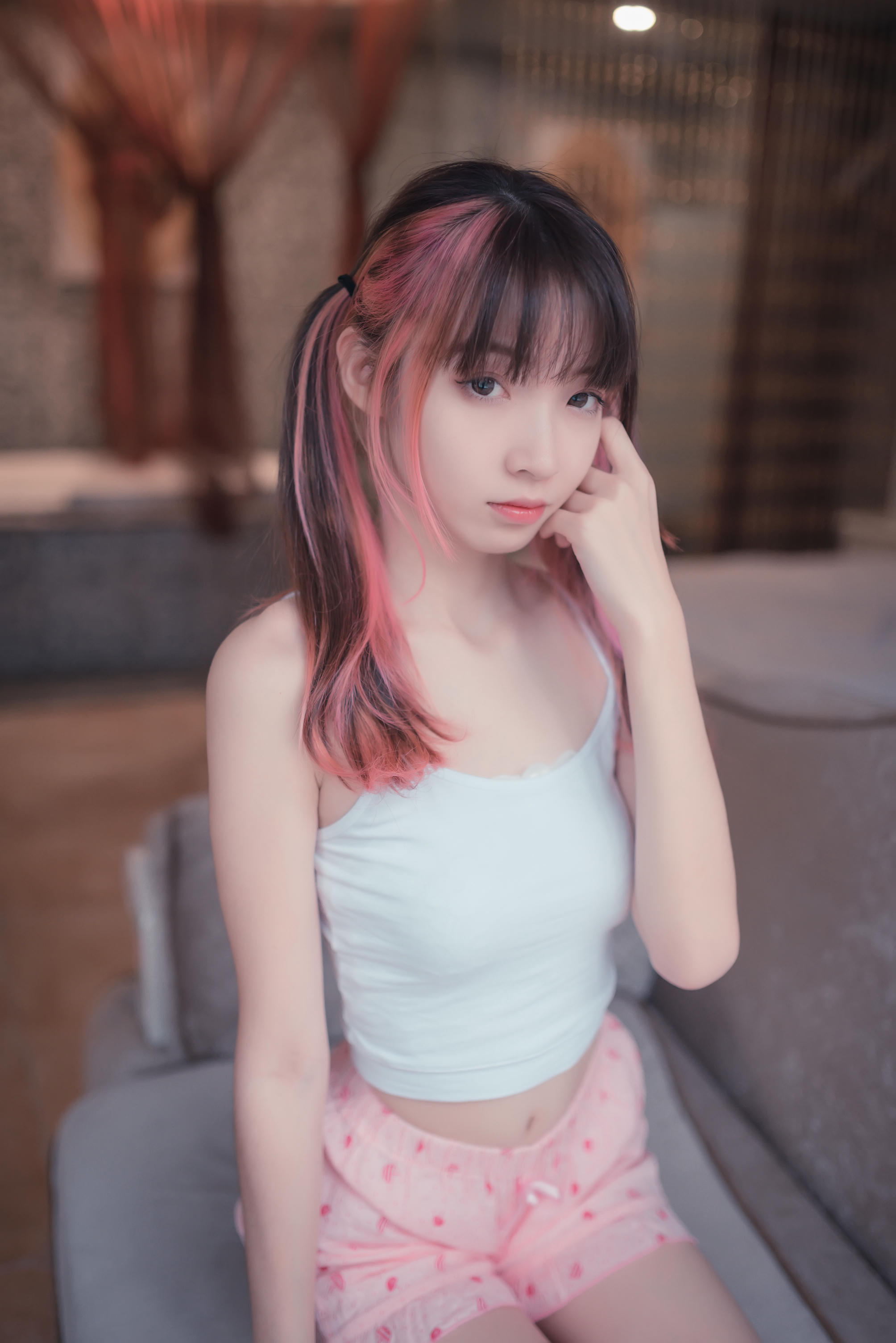 [喵糖映画] VOL.266 粉色夏日[50P／218MB]_第3集