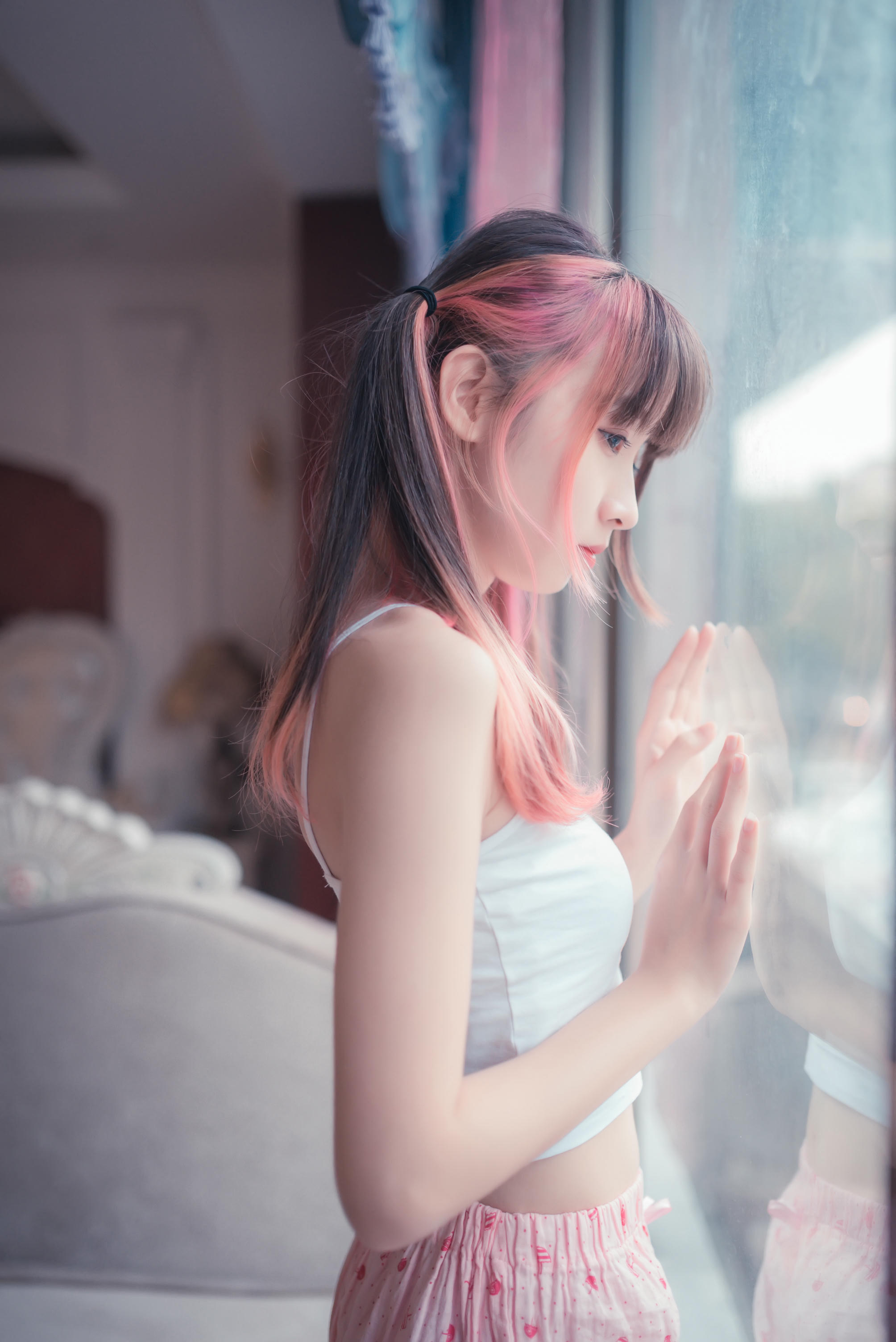 [喵糖映画] VOL.266 粉色夏日[50P／218MB]_第3集