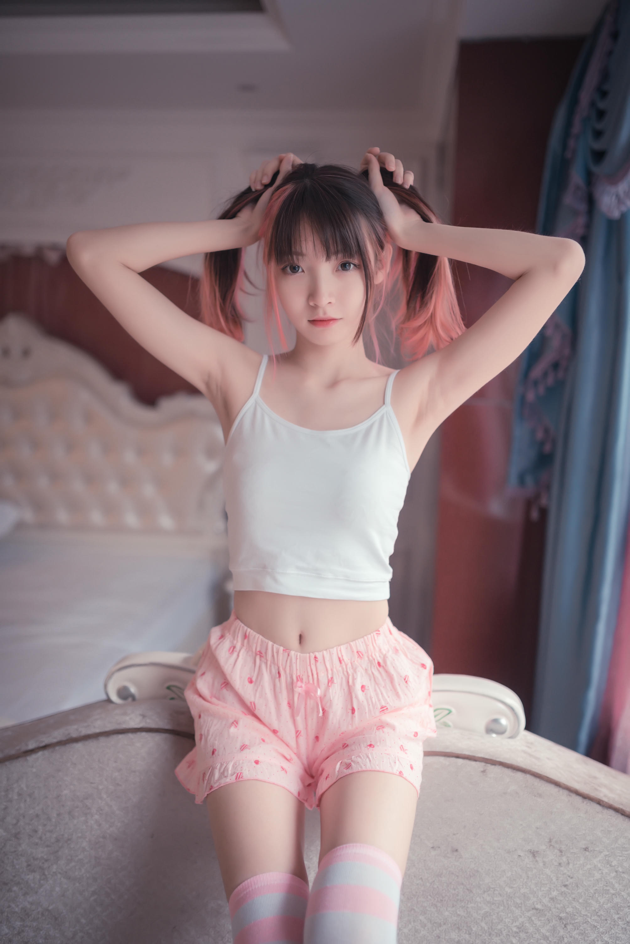 [喵糖映画] VOL.266 粉色夏日[50P／218MB]_第1集