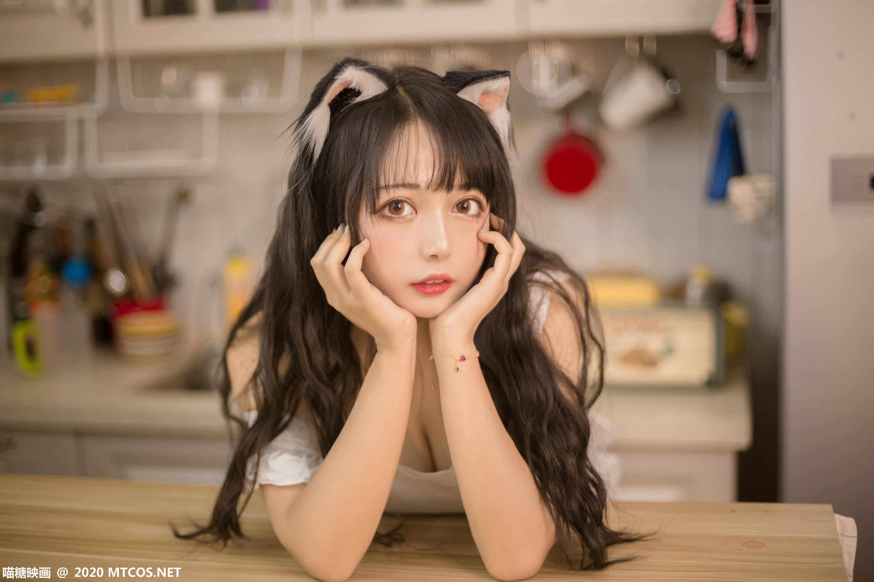 [喵糖映画] VOL.296 厨房猫娘[20P／158MB]_第1集