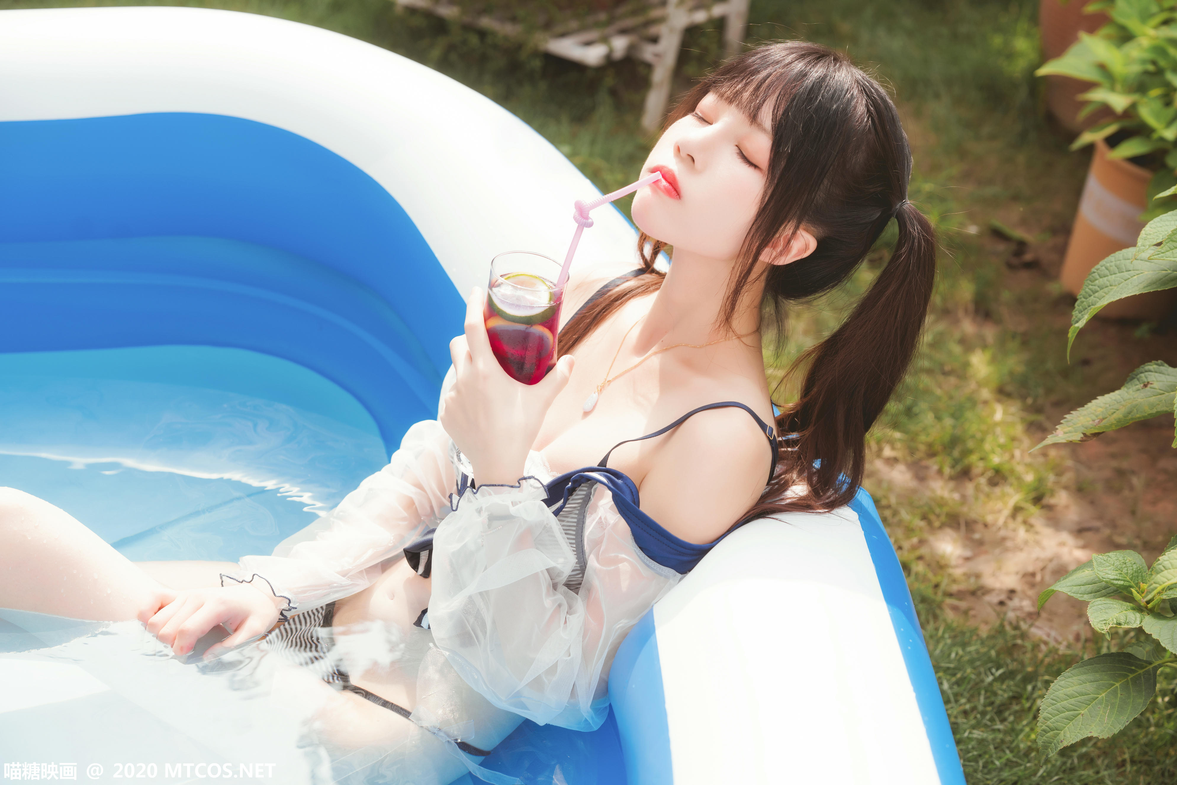 [喵糖映画] VOL.303 蓝色夏日[20P／509MB]_第1集