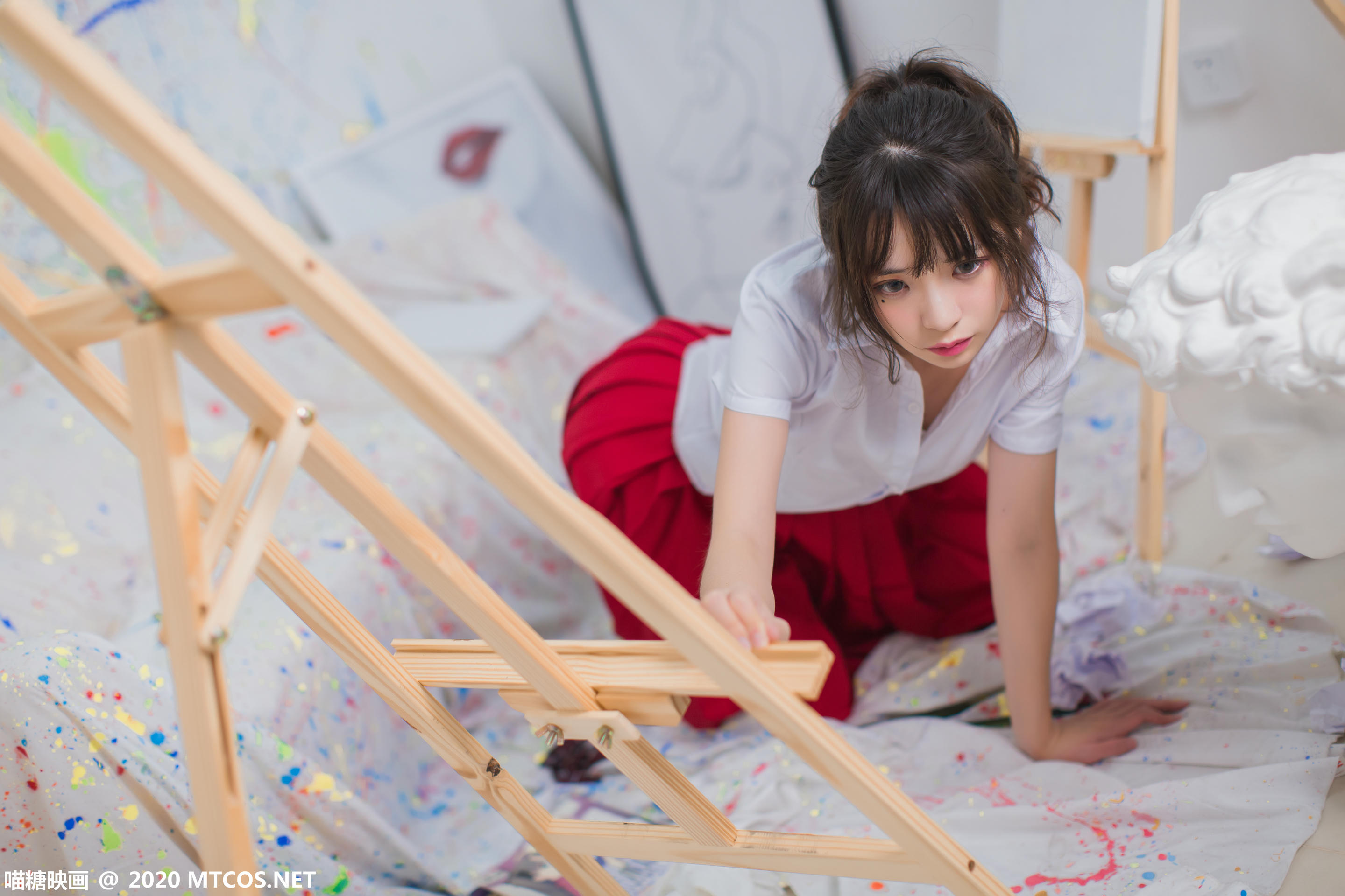 [喵糖映画] VOL.319 画室少女[23P／275MB]_第1集