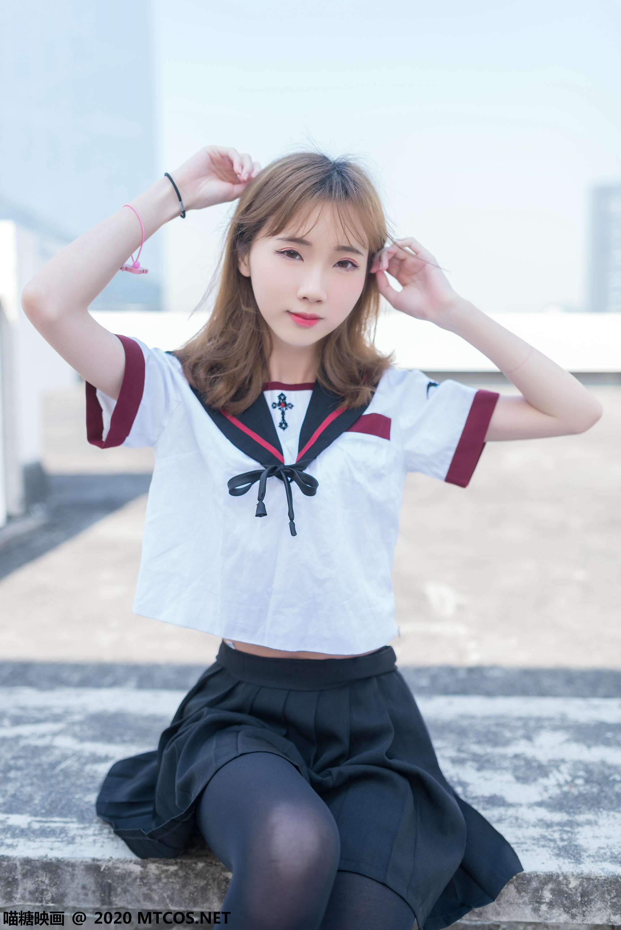 [喵糖映画] VOL.322 天台少女[46P／324MB]_第1集