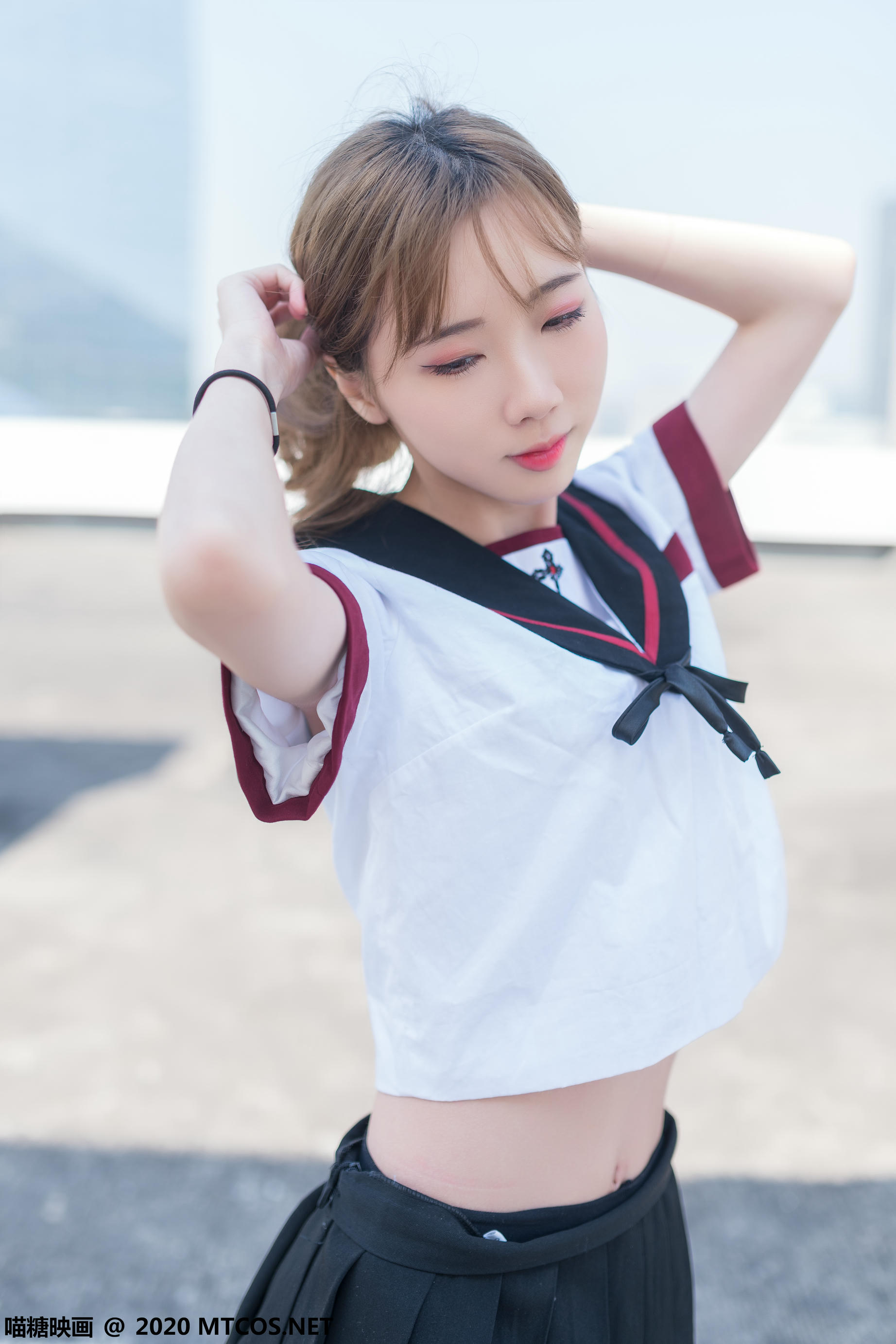 [喵糖映画] VOL.322 天台少女[46P／324MB]_第2集