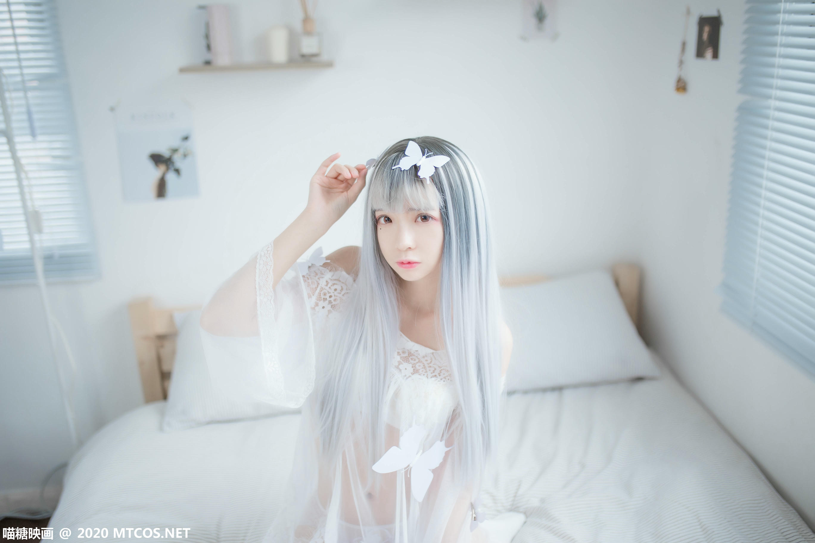 [喵糖映画] VOL.325 白色纱裙[25P／105MB]_第1集