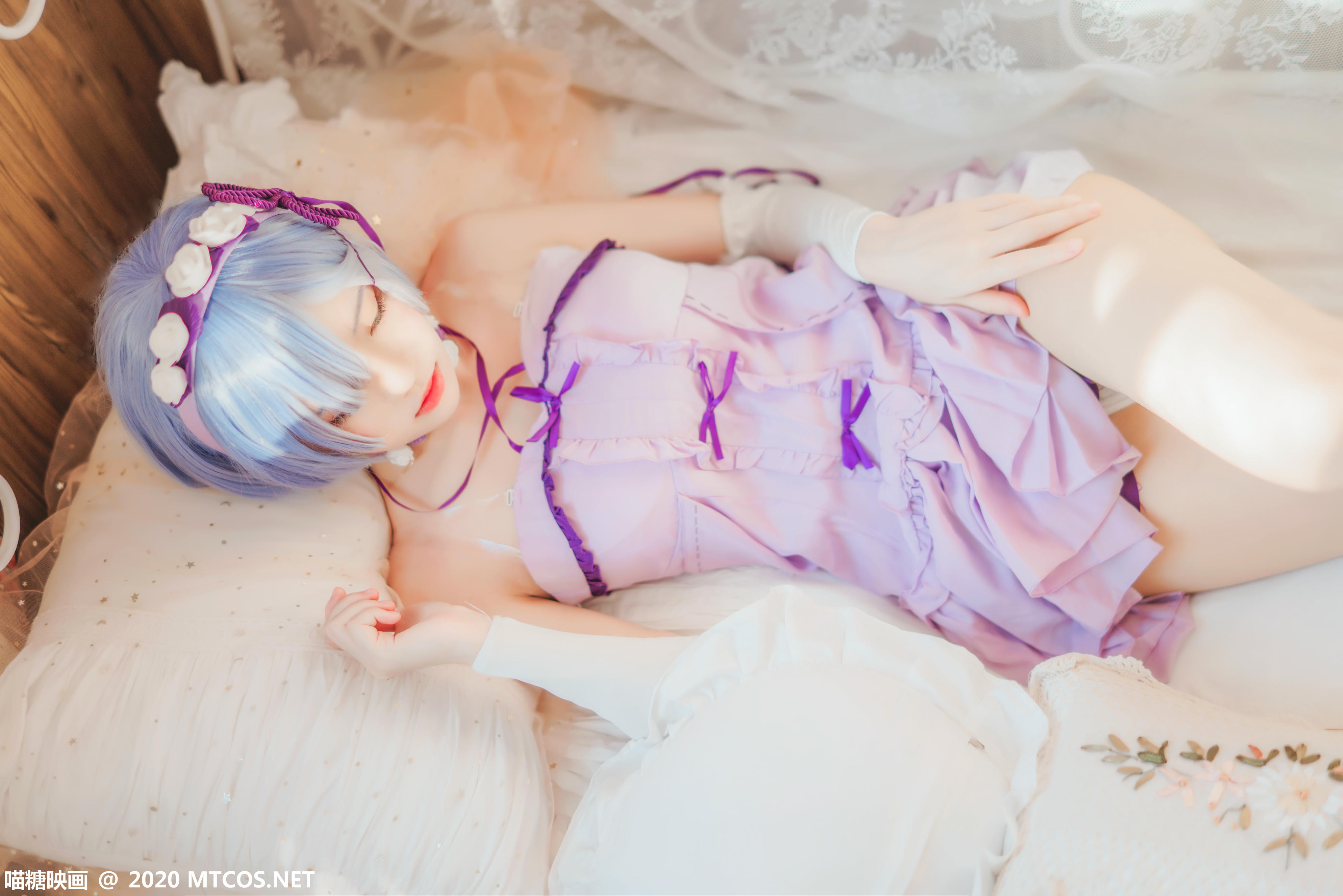 [喵糖映画] VOL.337 雷姆睡裙[26P／601MB]_第2集