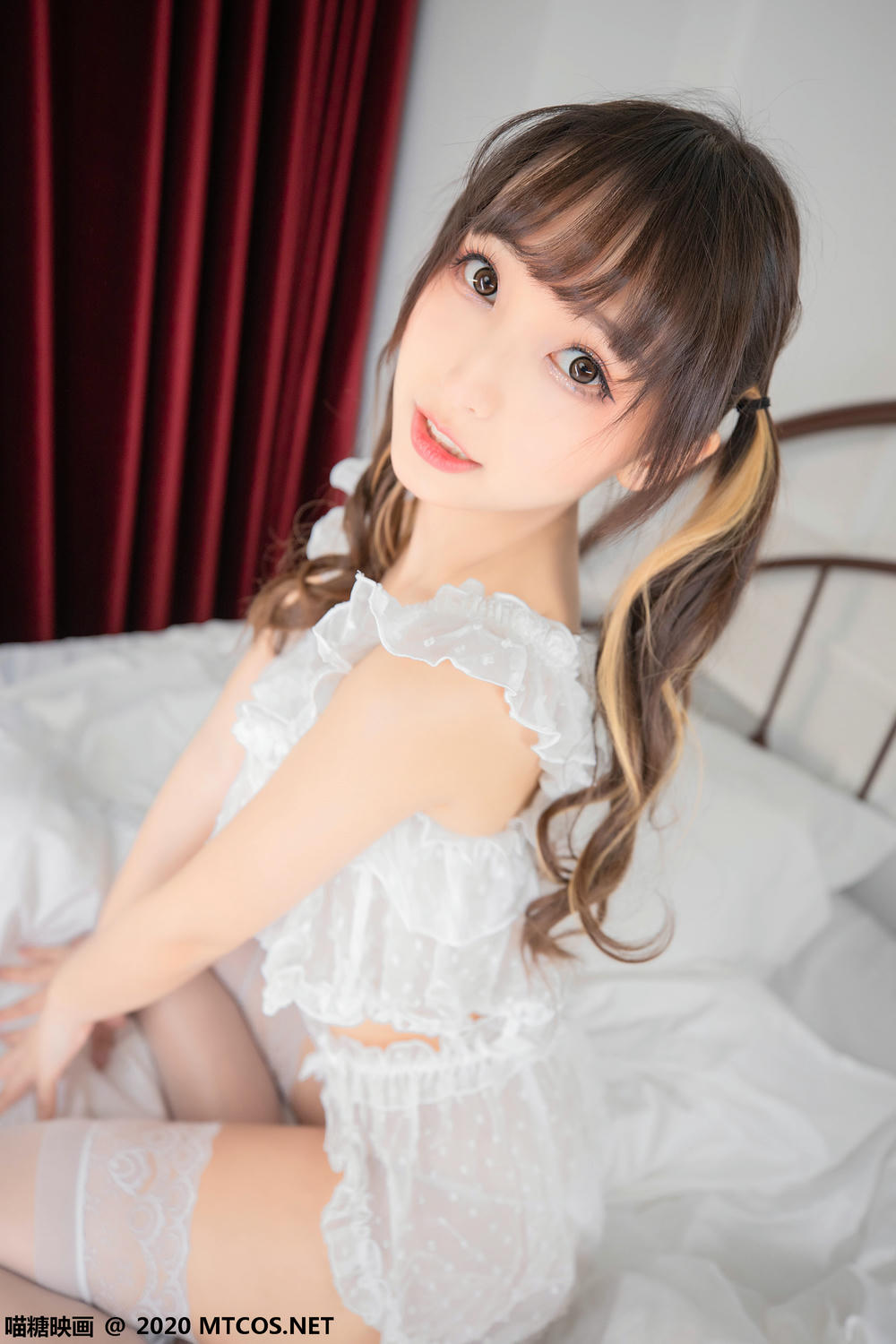 [喵糖映画] VOL.343 白色睡衣[25P／71.3MB]_第1集