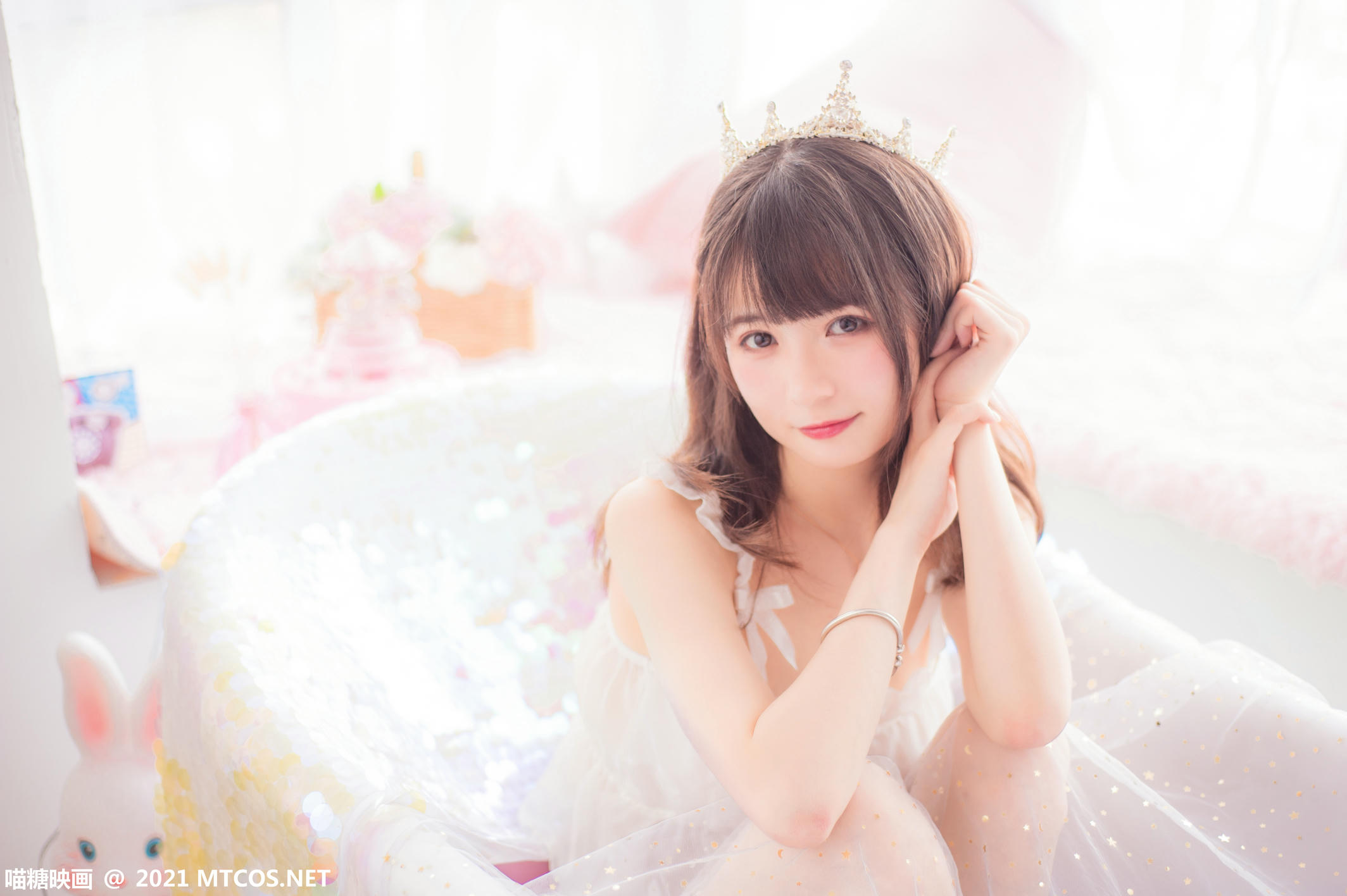 [喵糖映画] VOL.351 泡泡粉裙[22P／99.5MB]_第1集