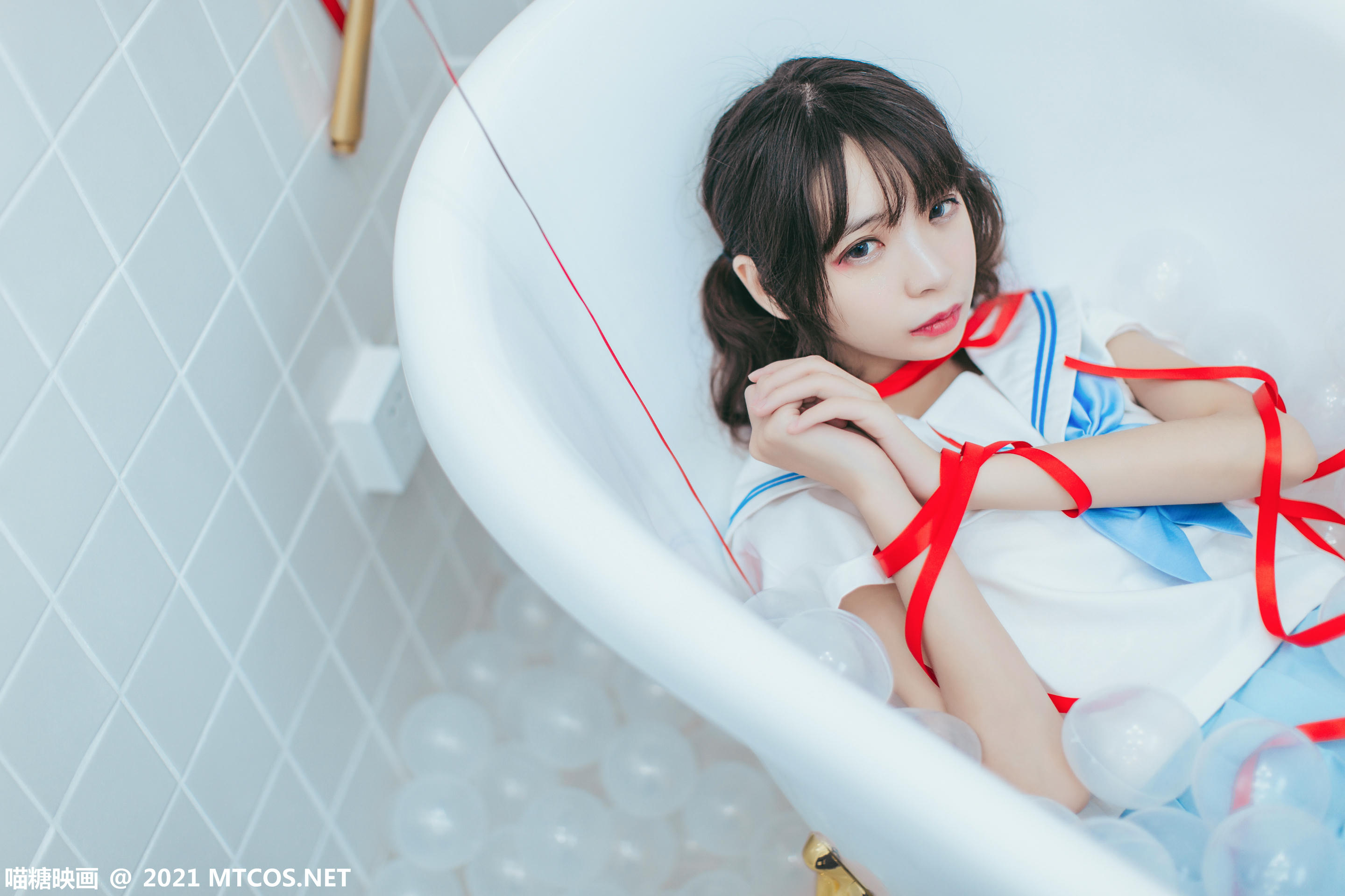 [喵糖映画] VOL.364 浴室JK[21P／249MB]_第1集