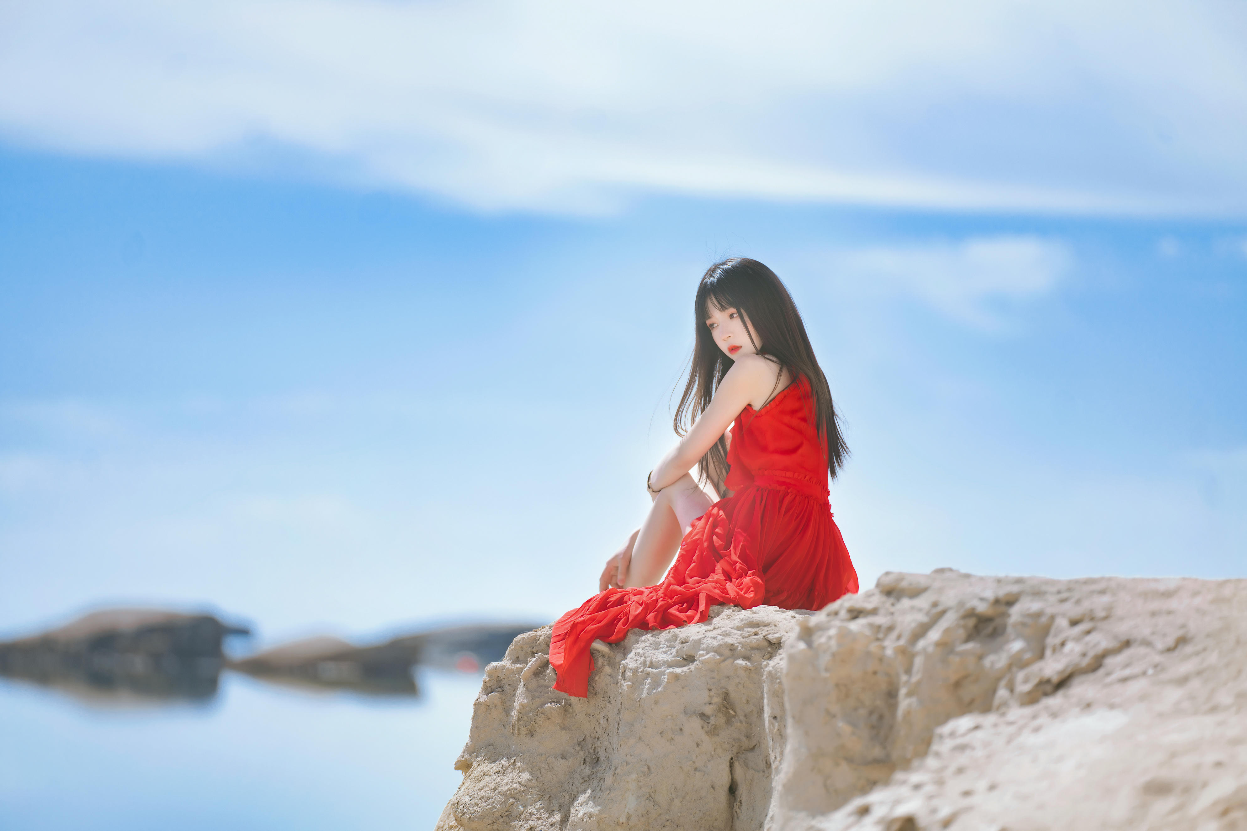 [喵糖映画] VOL.372 海边红裙[25P／461MB]_第1集