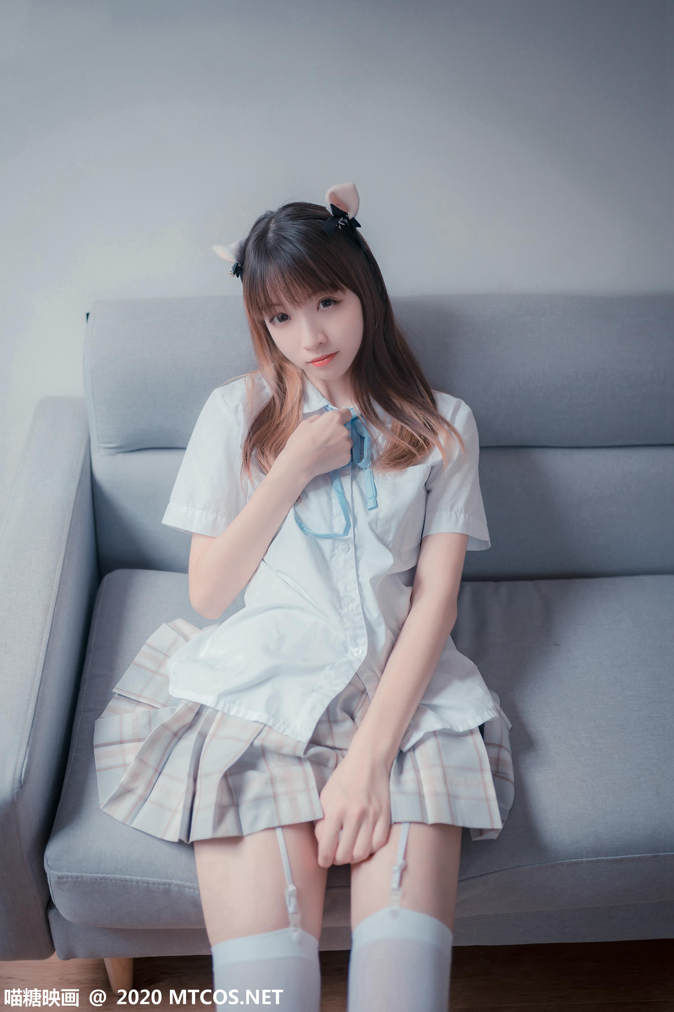 [喵糖映画] JKL.019 猫耳JK制服[45P／297MB]_第1集