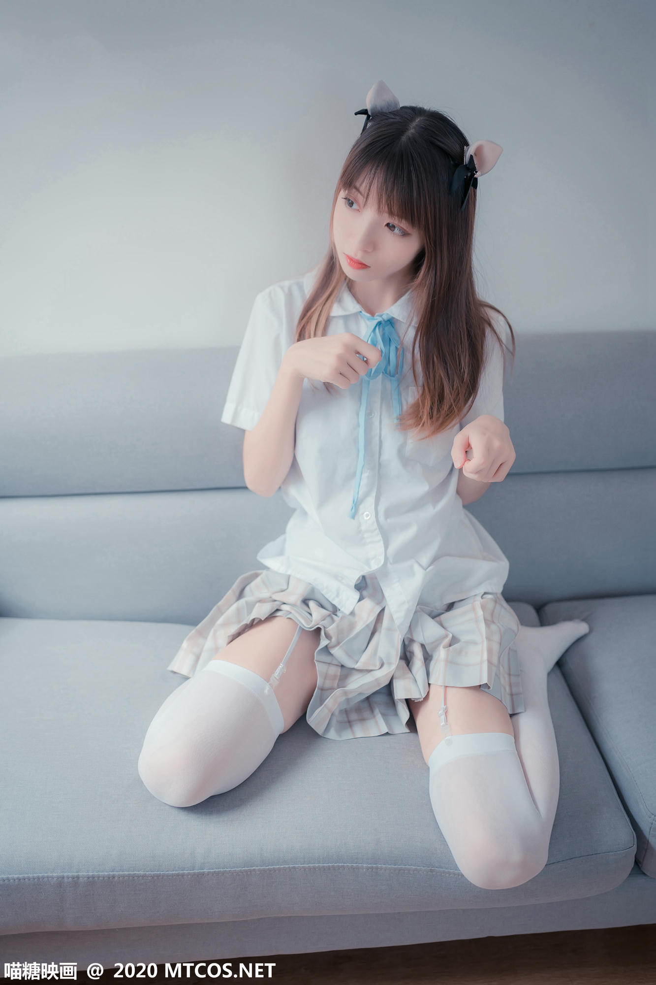 [喵糖映画] JKL.019 猫耳JK制服[45P／297MB]_第2集