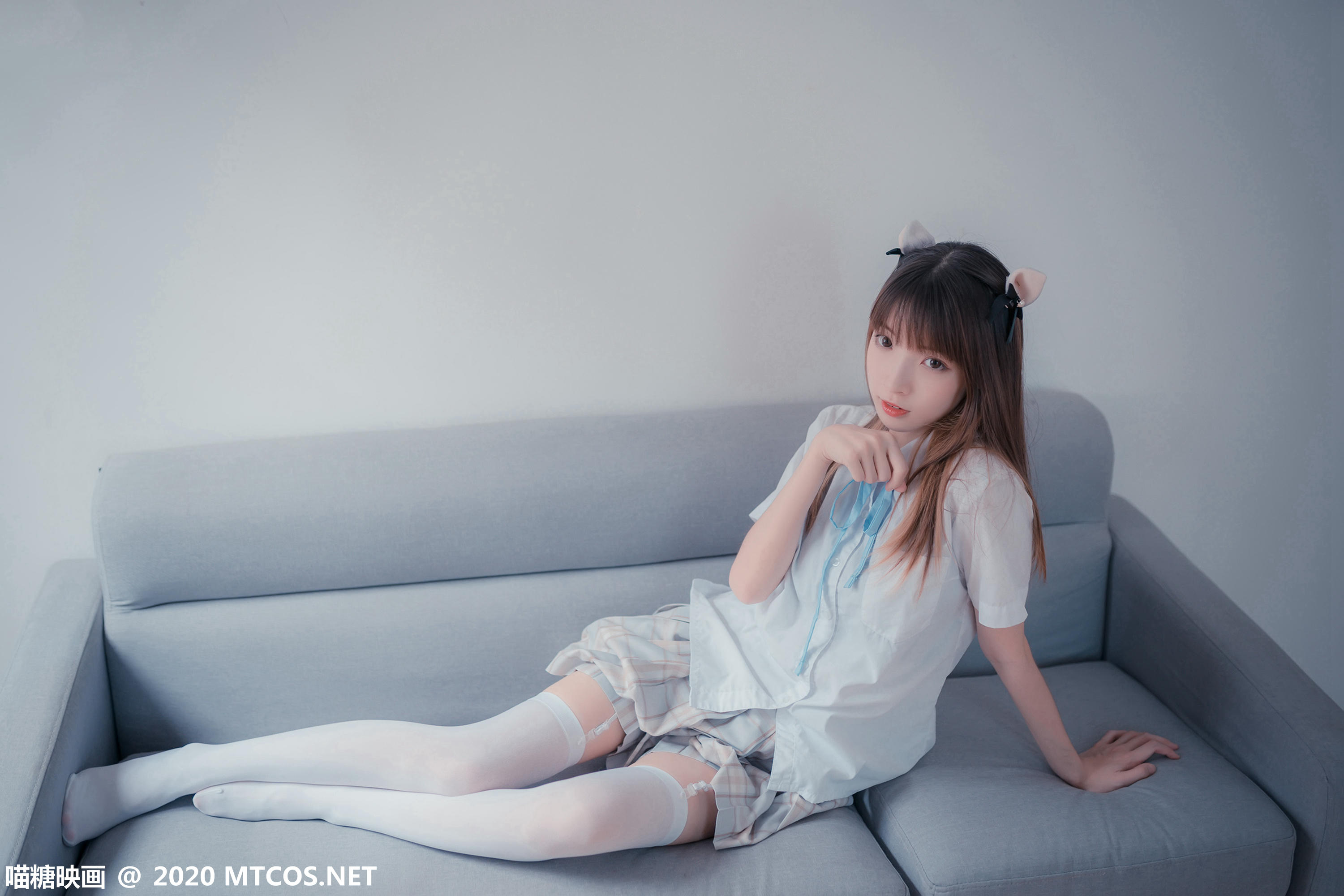 [喵糖映画] JKL.019 猫耳JK制服[45P／297MB]_第2集