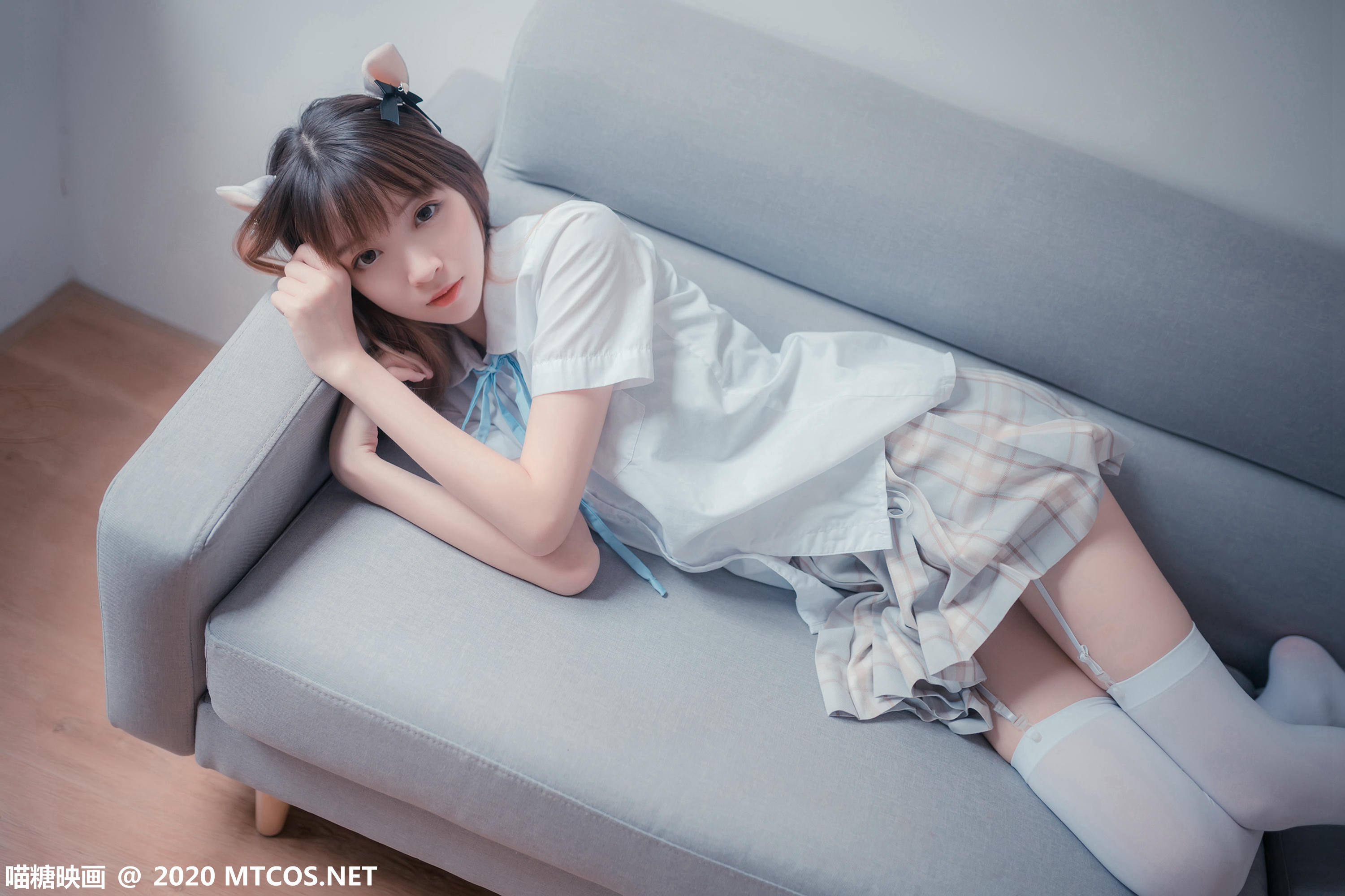 [喵糖映画] JKL.019 猫耳JK制服[45P／297MB]_第1集