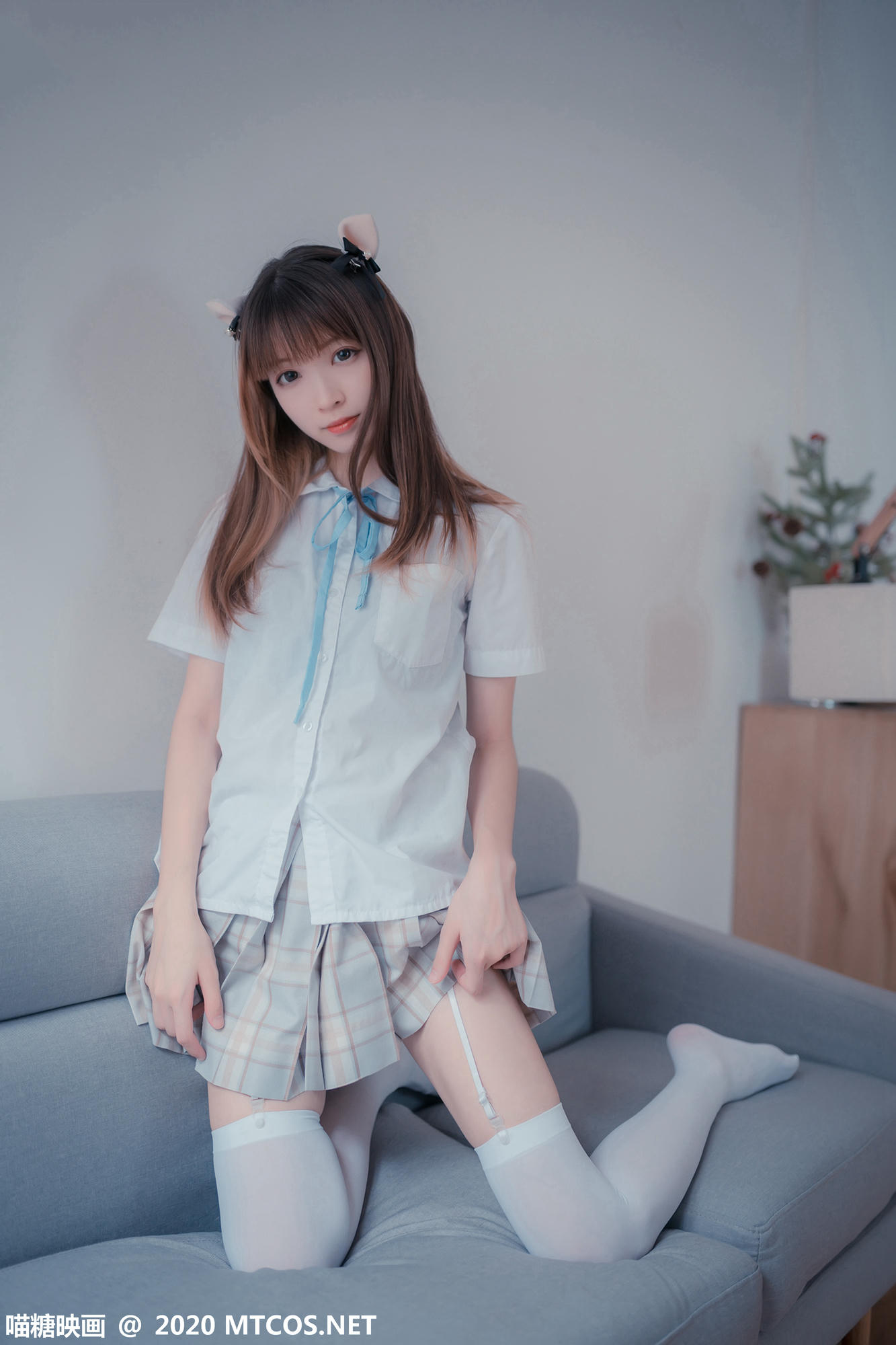 [喵糖映画] JKL.019 猫耳JK制服[45P／297MB]_第1集