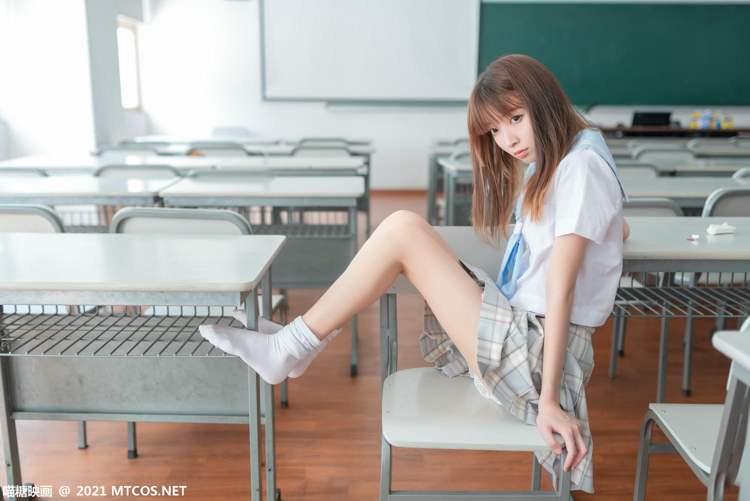 [喵糖映画] VOL.395 值日学妹[37P／68.2MB]_第1集