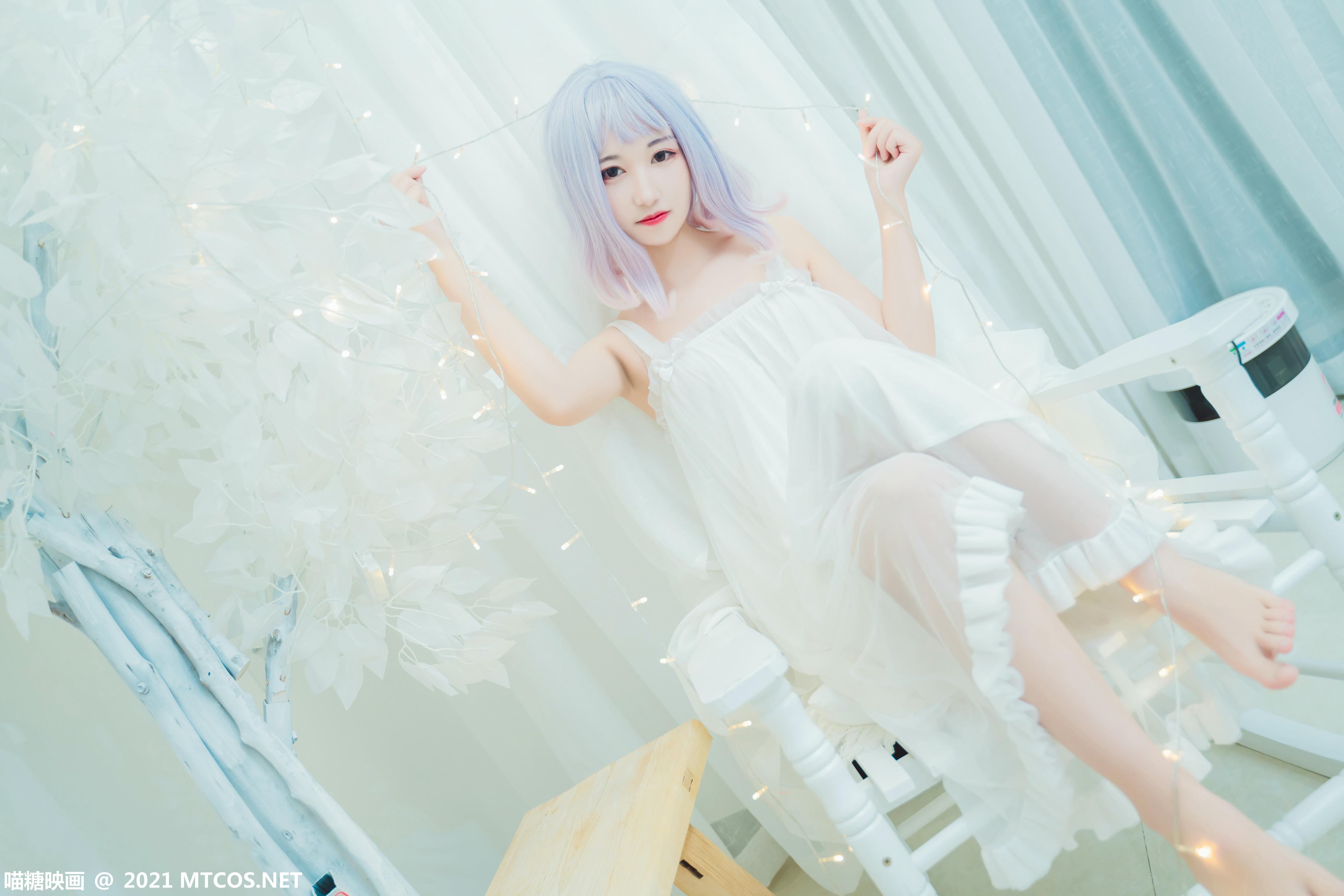 [喵糖映画] VOL.411 白纱裙[38P／596MB]_第1集