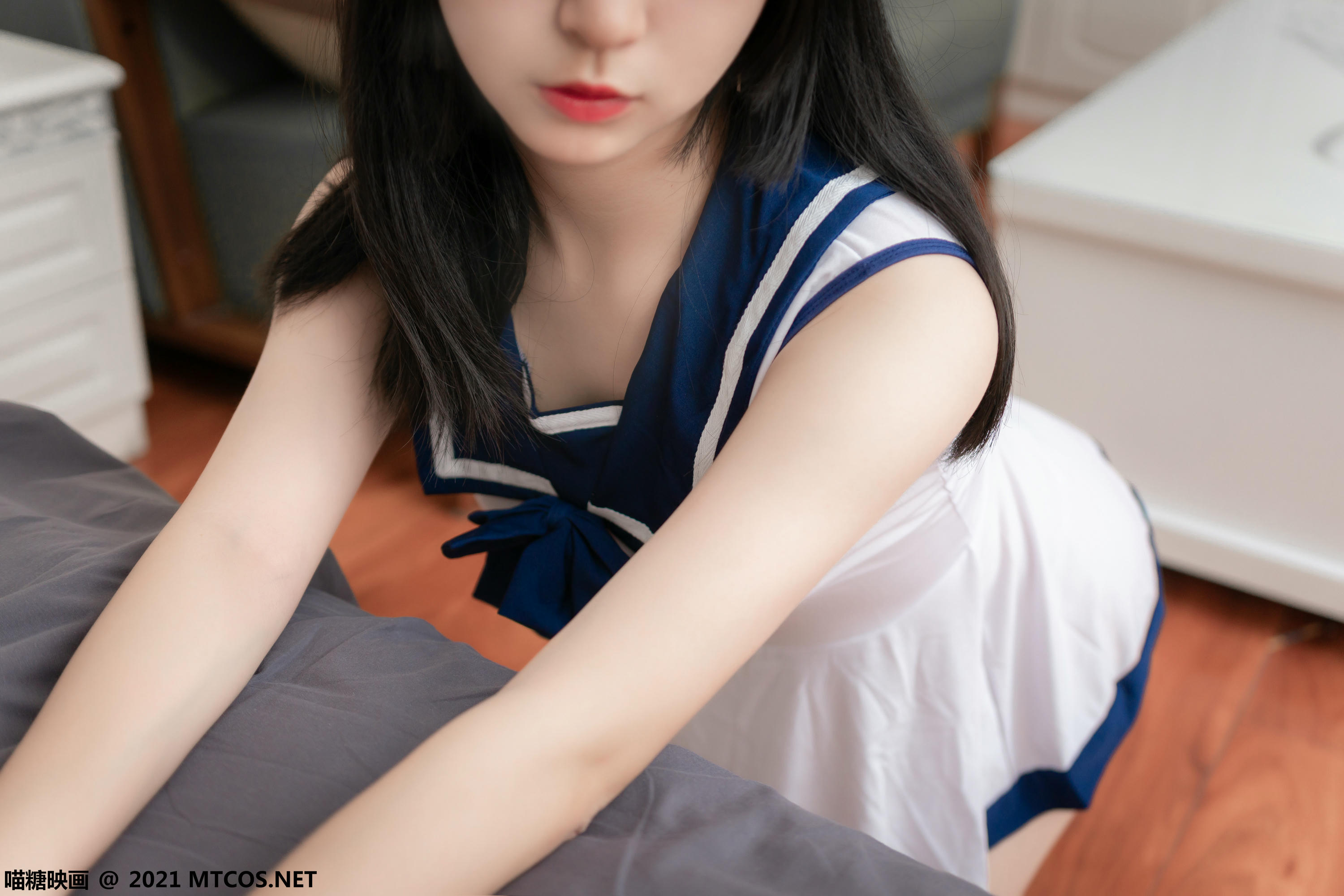 [喵糖映画] VOL.418 居家水手裙[24P／218MB]_第1集