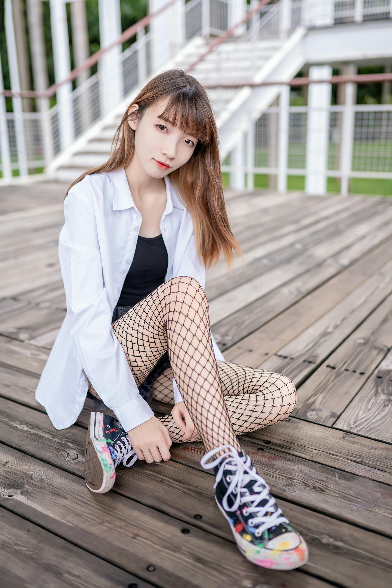 [喵糖映画] VOL.422 网袜少女[50P／280MB]_第1集