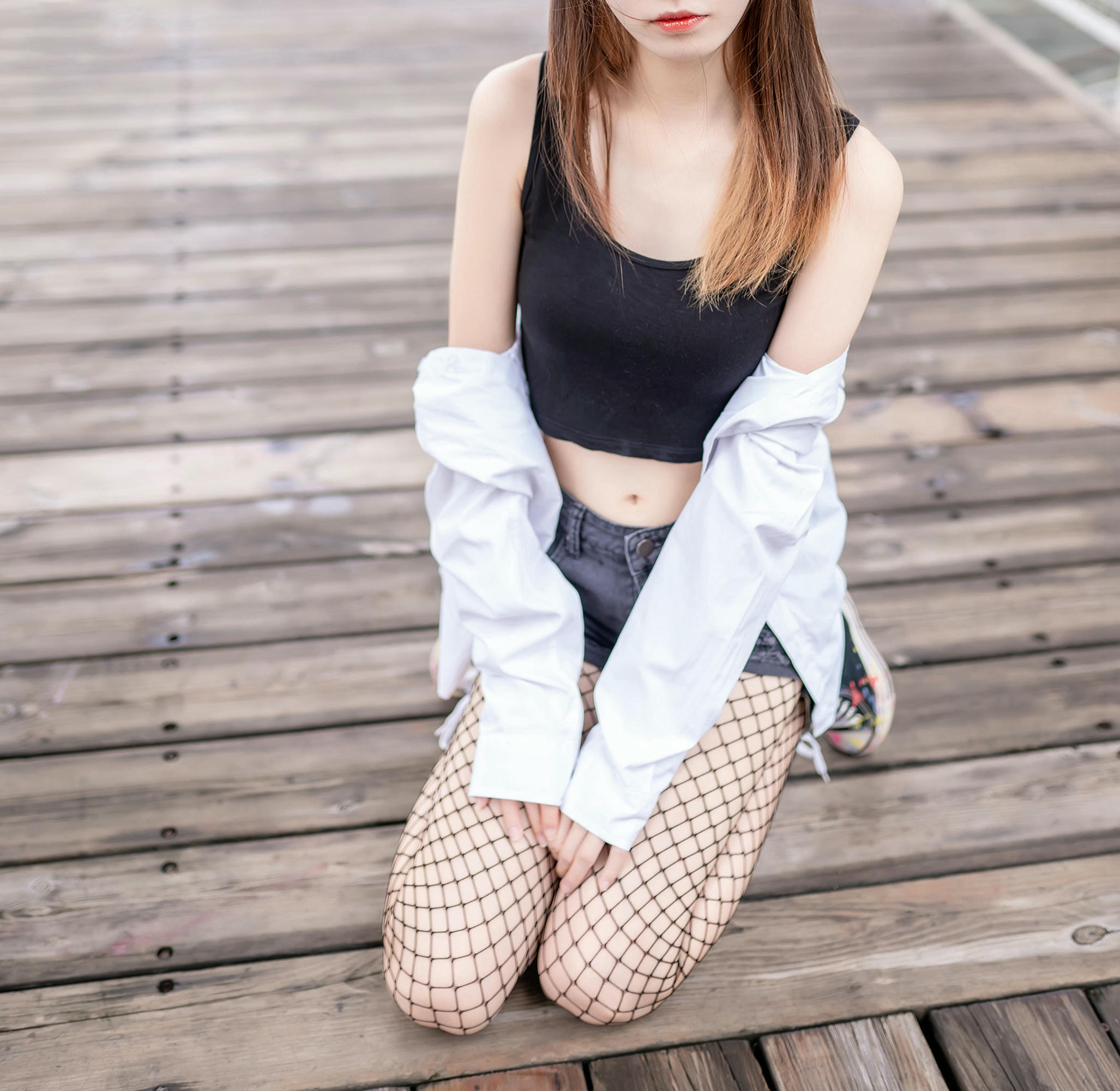 [喵糖映画] VOL.422 网袜少女[50P／280MB]_第1集