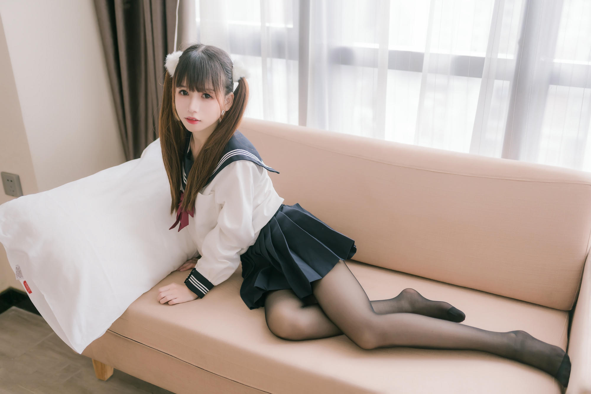 [喵糖映画] JKL.023 双马尾JK制服[40P／188MB]_第1集