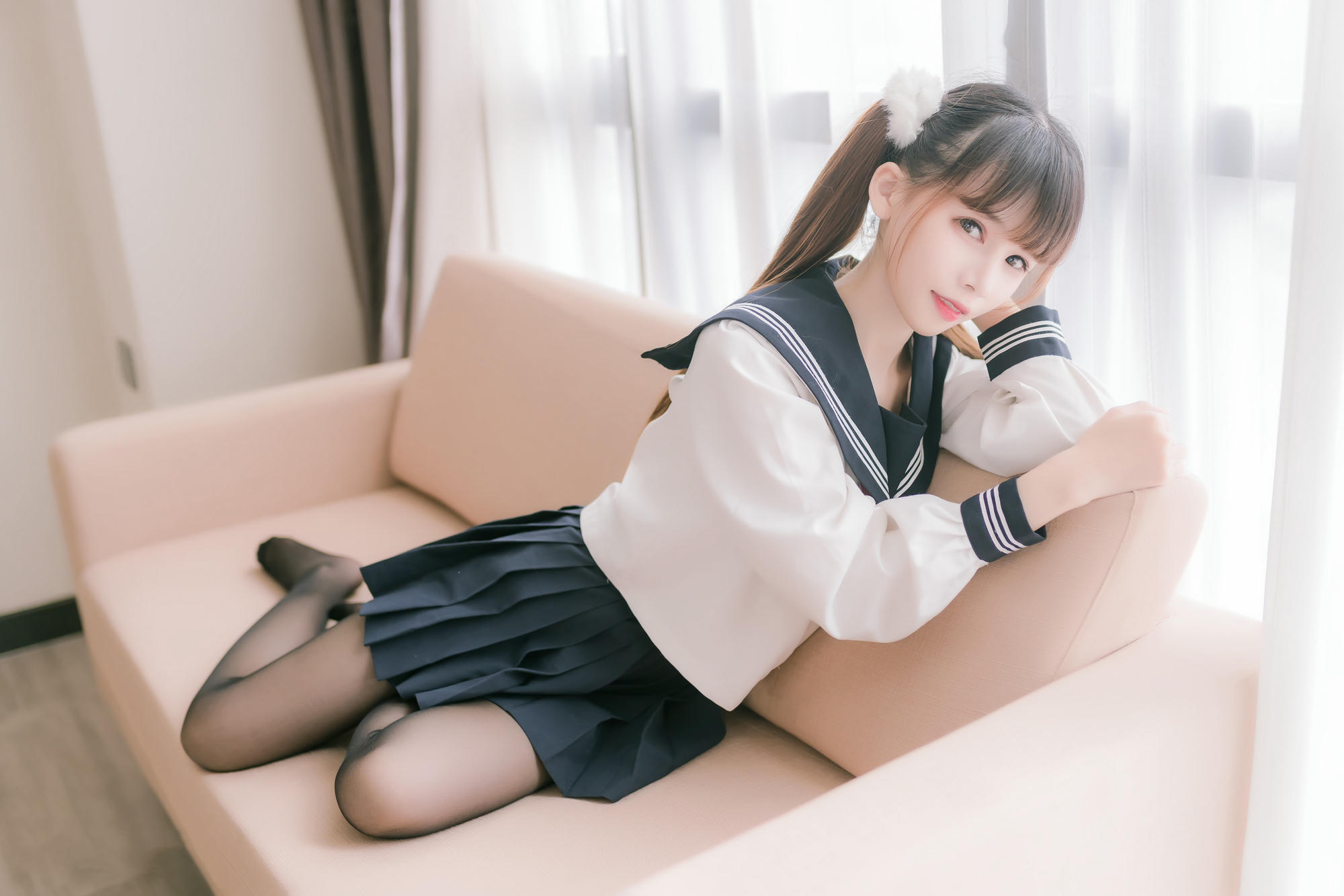 [喵糖映画] JKL.023 双马尾JK制服[40P／188MB]_第1集