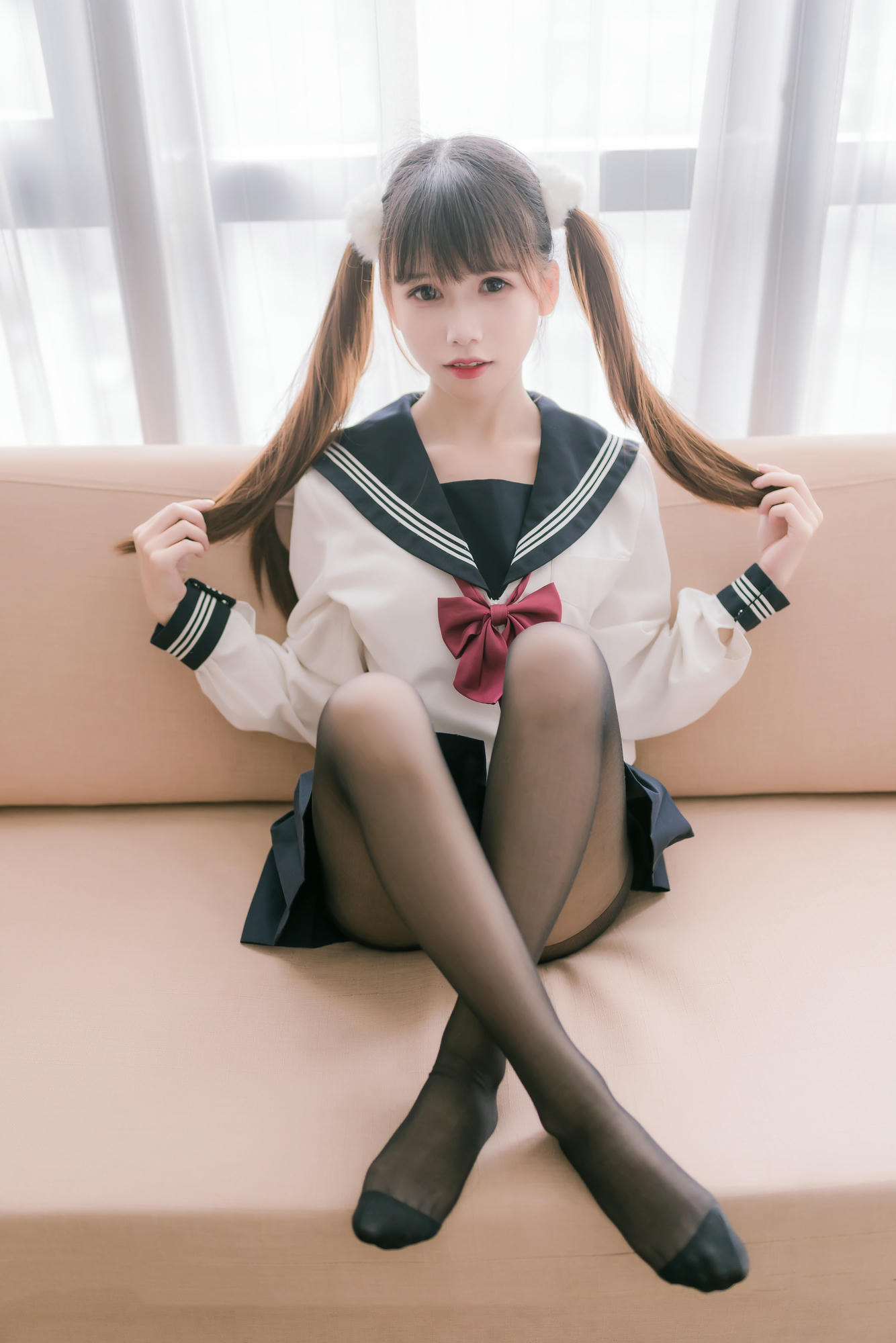 [喵糖映画] JKL.023 双马尾JK制服[40P／188MB]_第2集