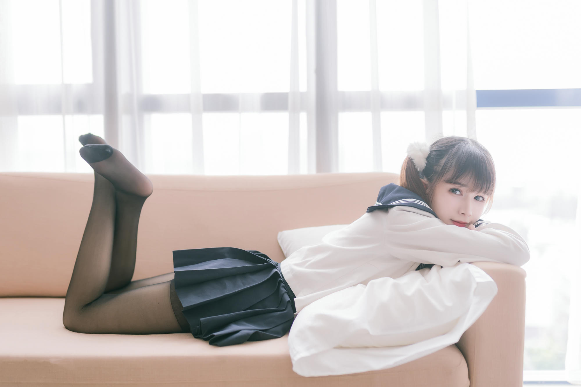 [喵糖映画] JKL.023 双马尾JK制服[40P／188MB]_第1集